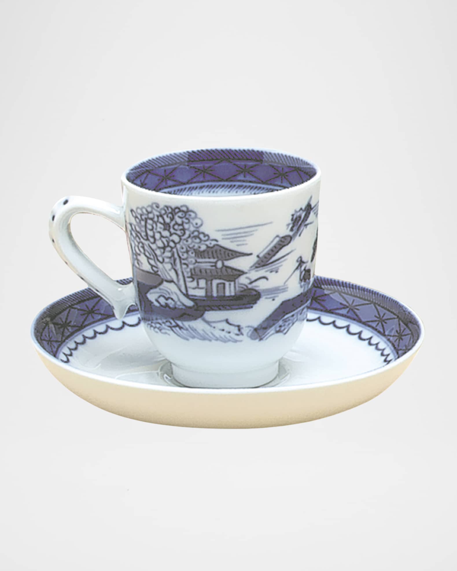 Mottahedeh Blue Canton Demitasse Cup & Saucer Horchow