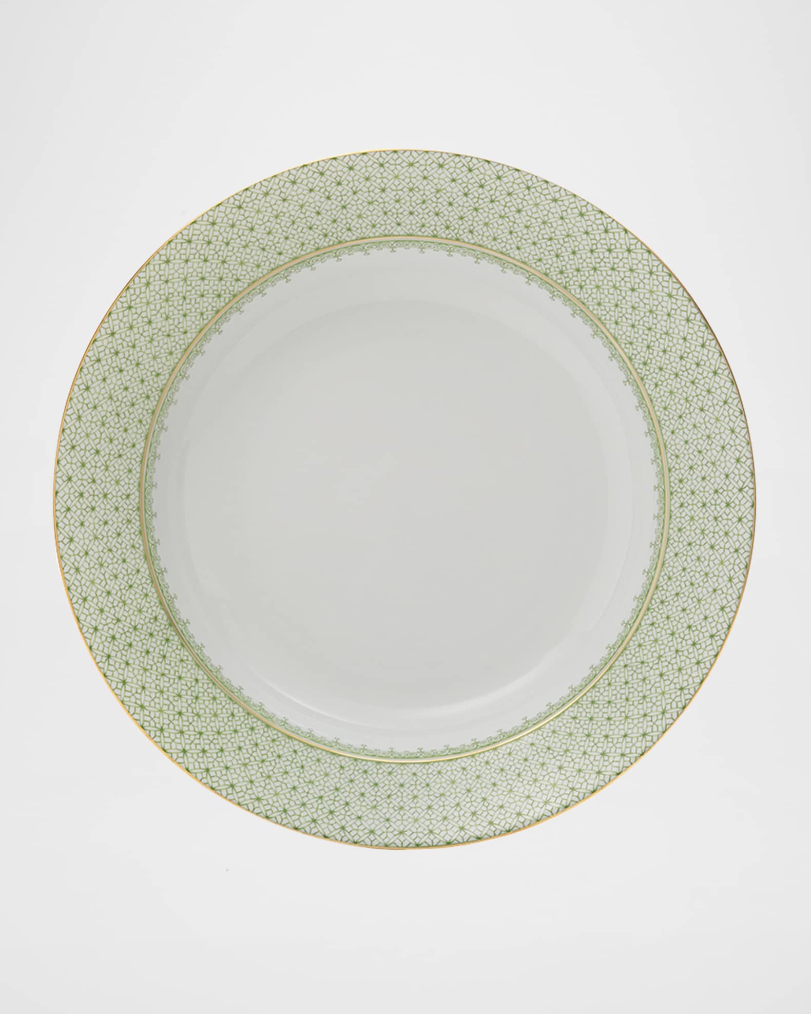 Mottahedeh Apple Lace Rim Soup Bowl