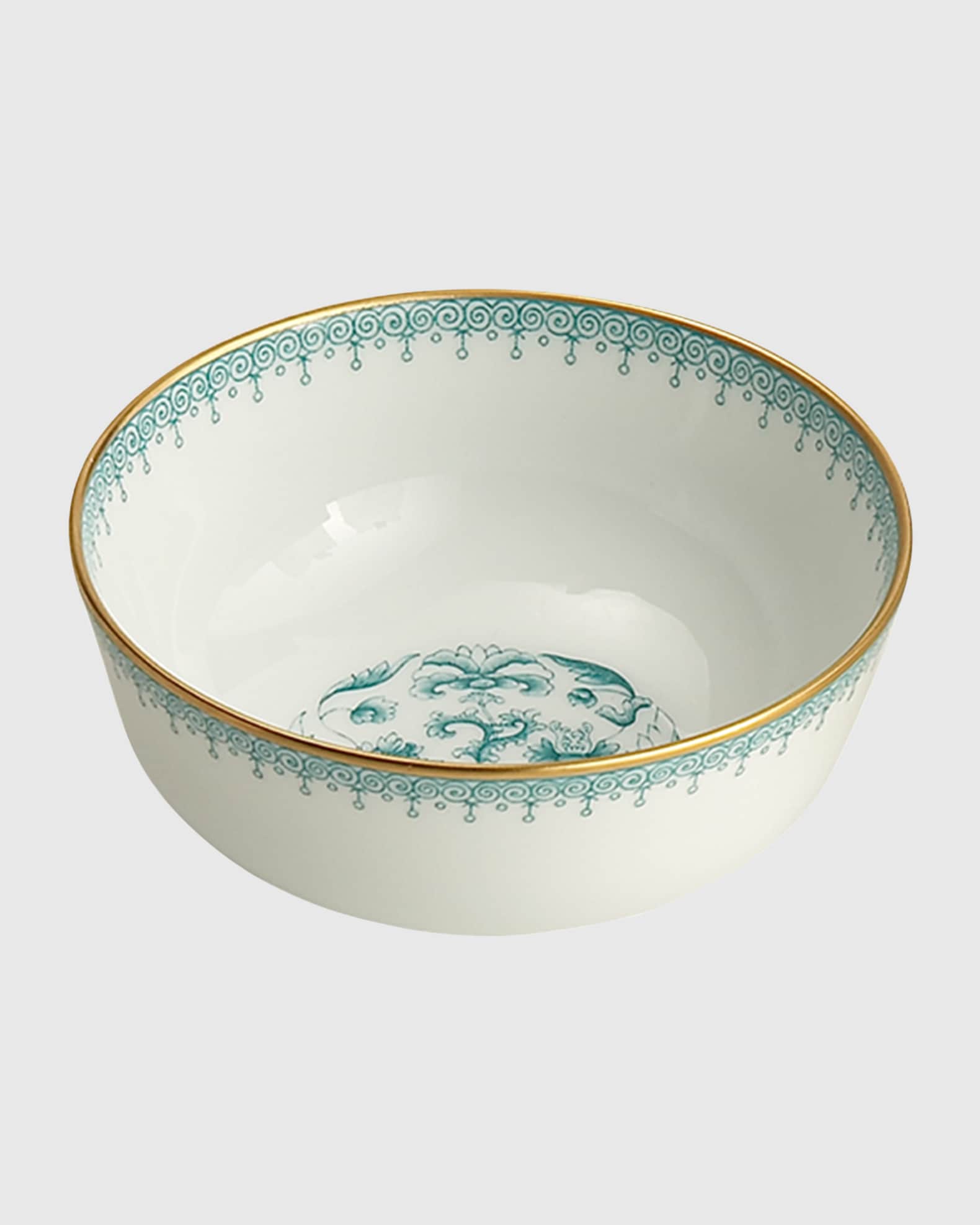 Mottahedeh Green Lace Dessert Bowl