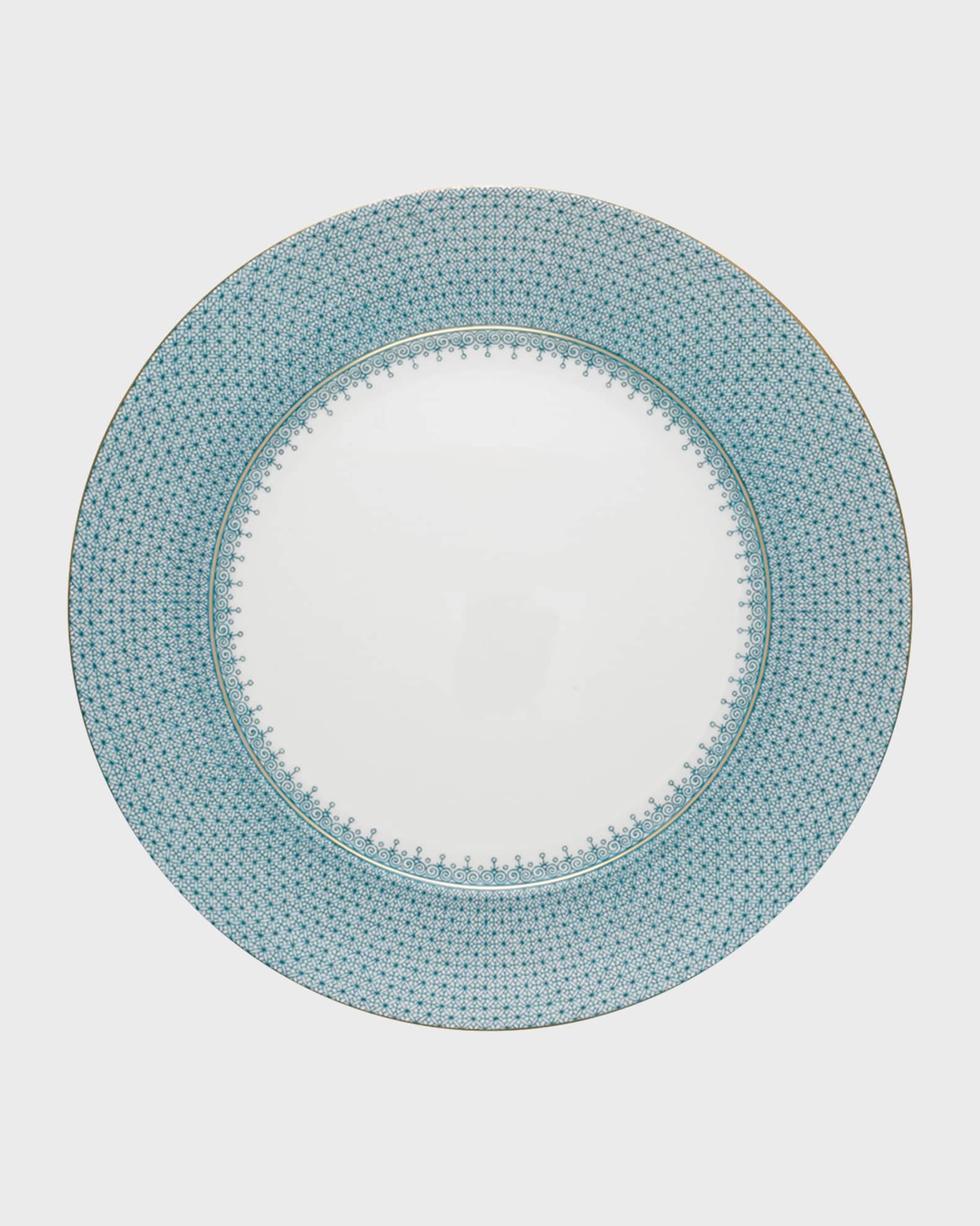 Mottahedeh Turquoise Lace Service Plate