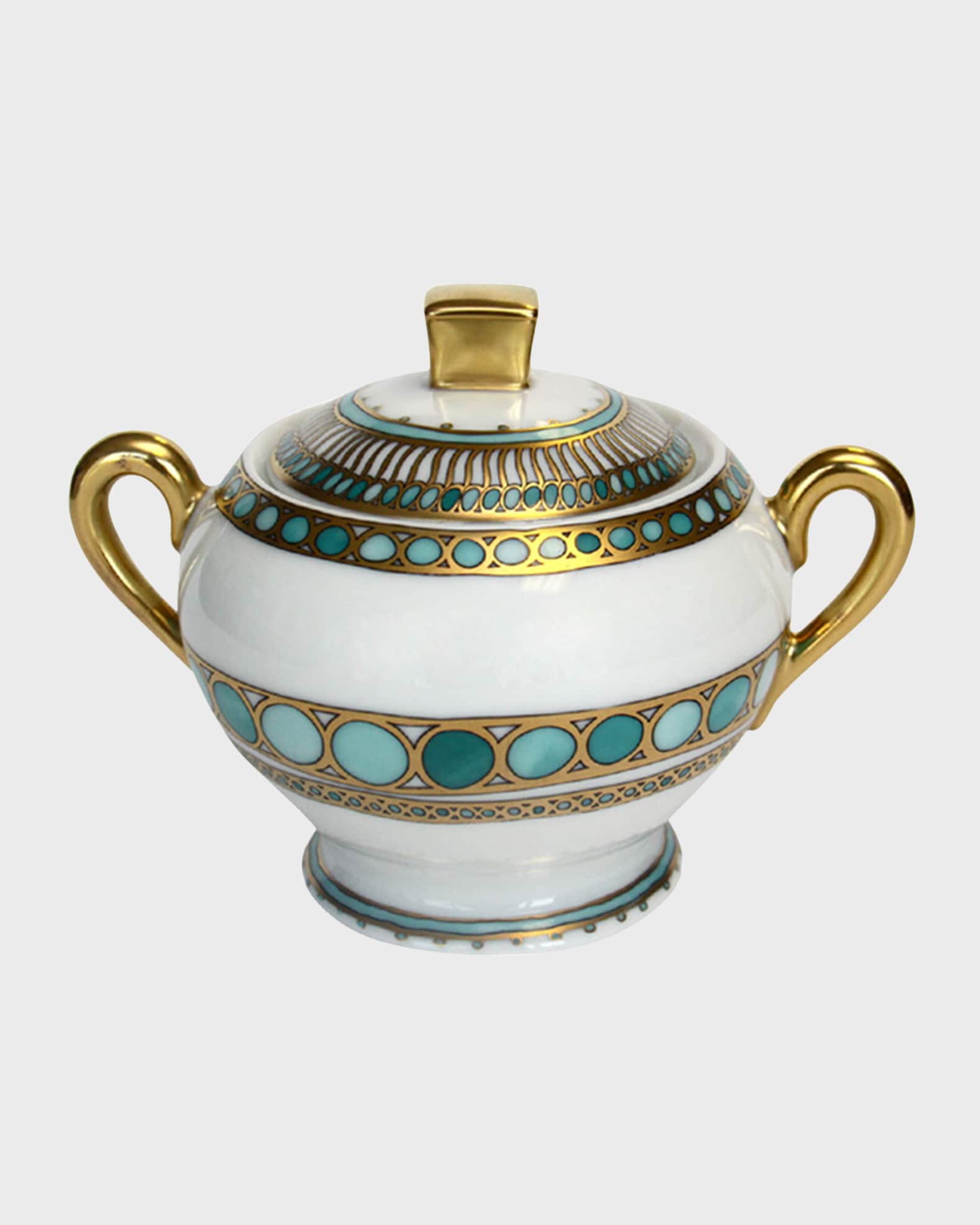 Haviland Syracuse Turquoise Sugar Bowl