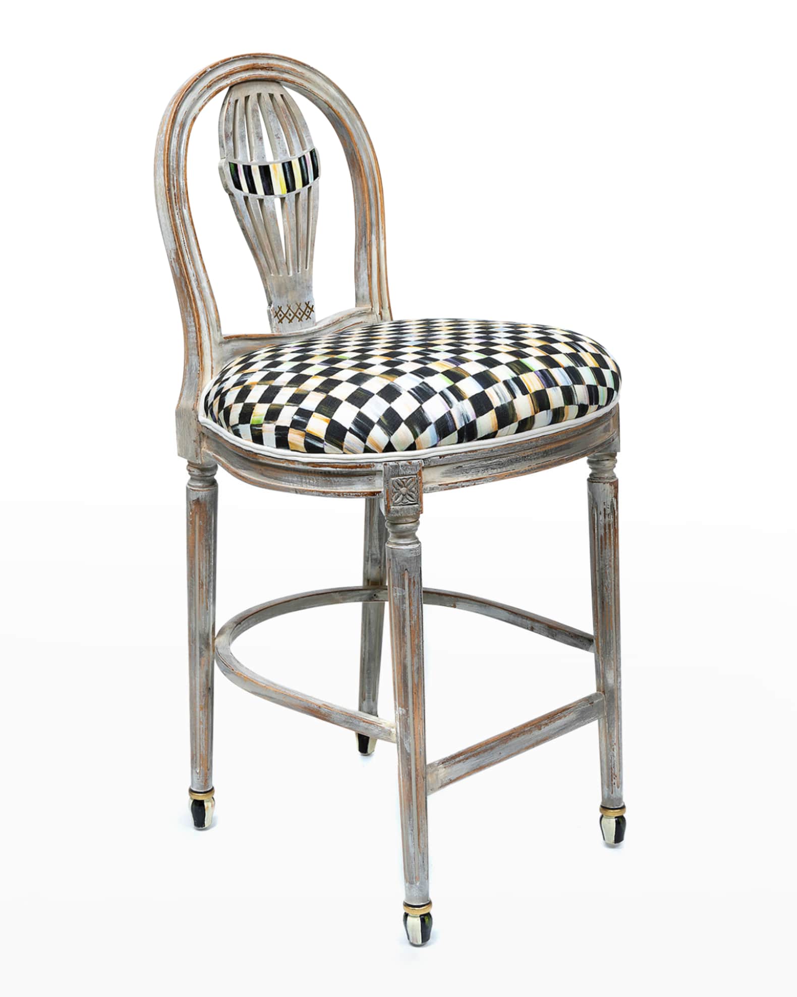 MacKenzie Childs Balloon Counter Stool