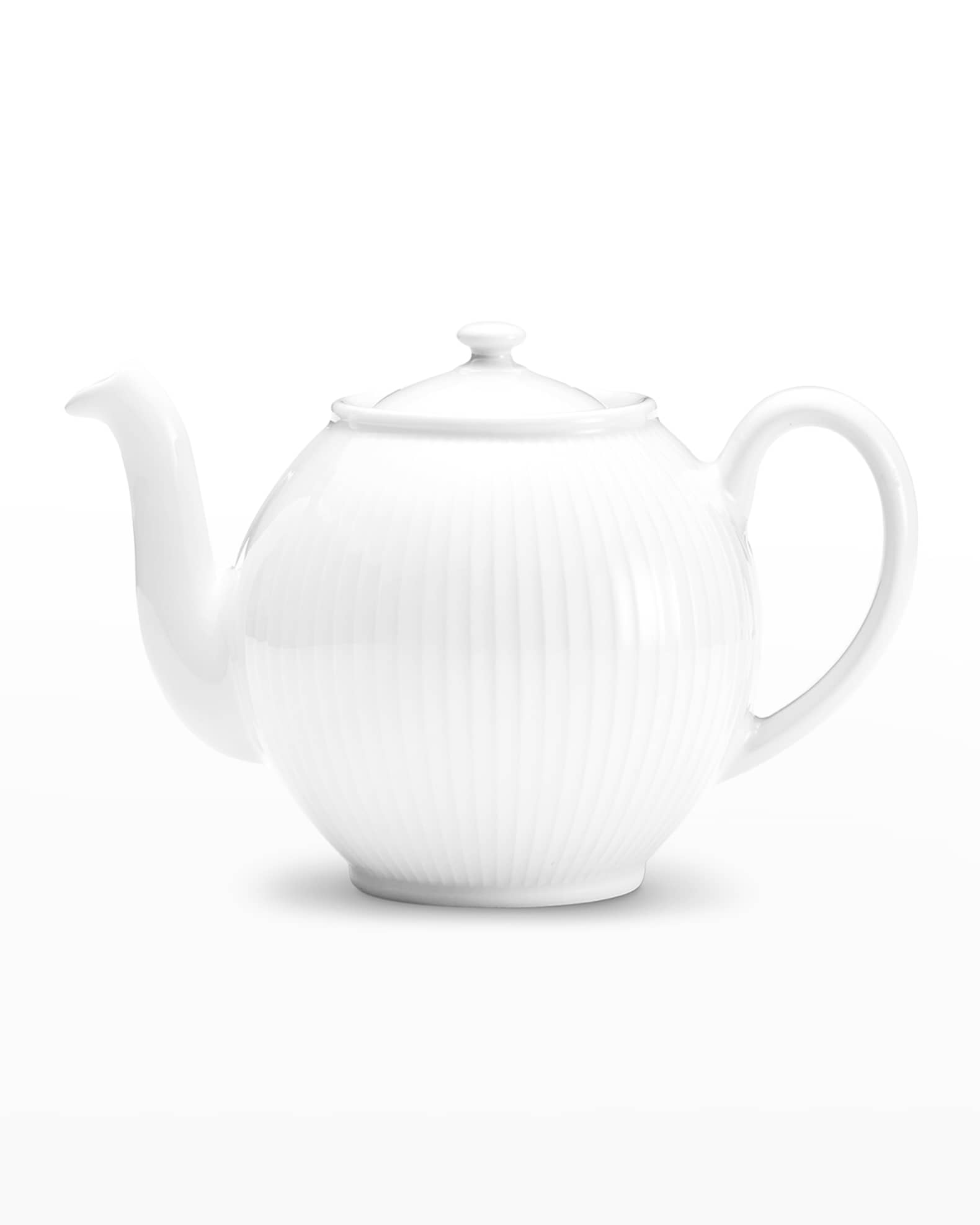 PILLIVUYT Plisse Teapot, Large - 6 Servings, 1.5 Qt.
