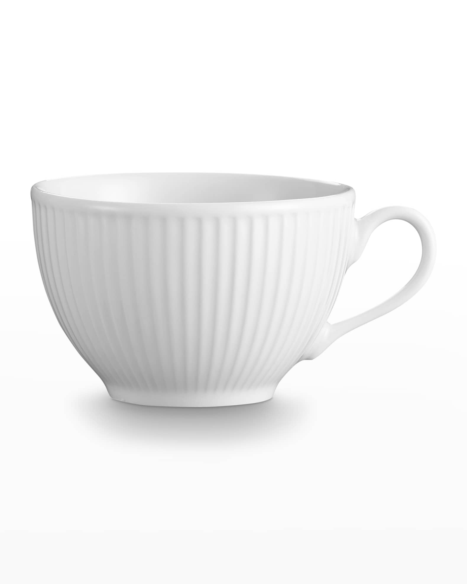 PILLIVUYT Plisse Set Of 4 Tea Cups - 5 Oz.