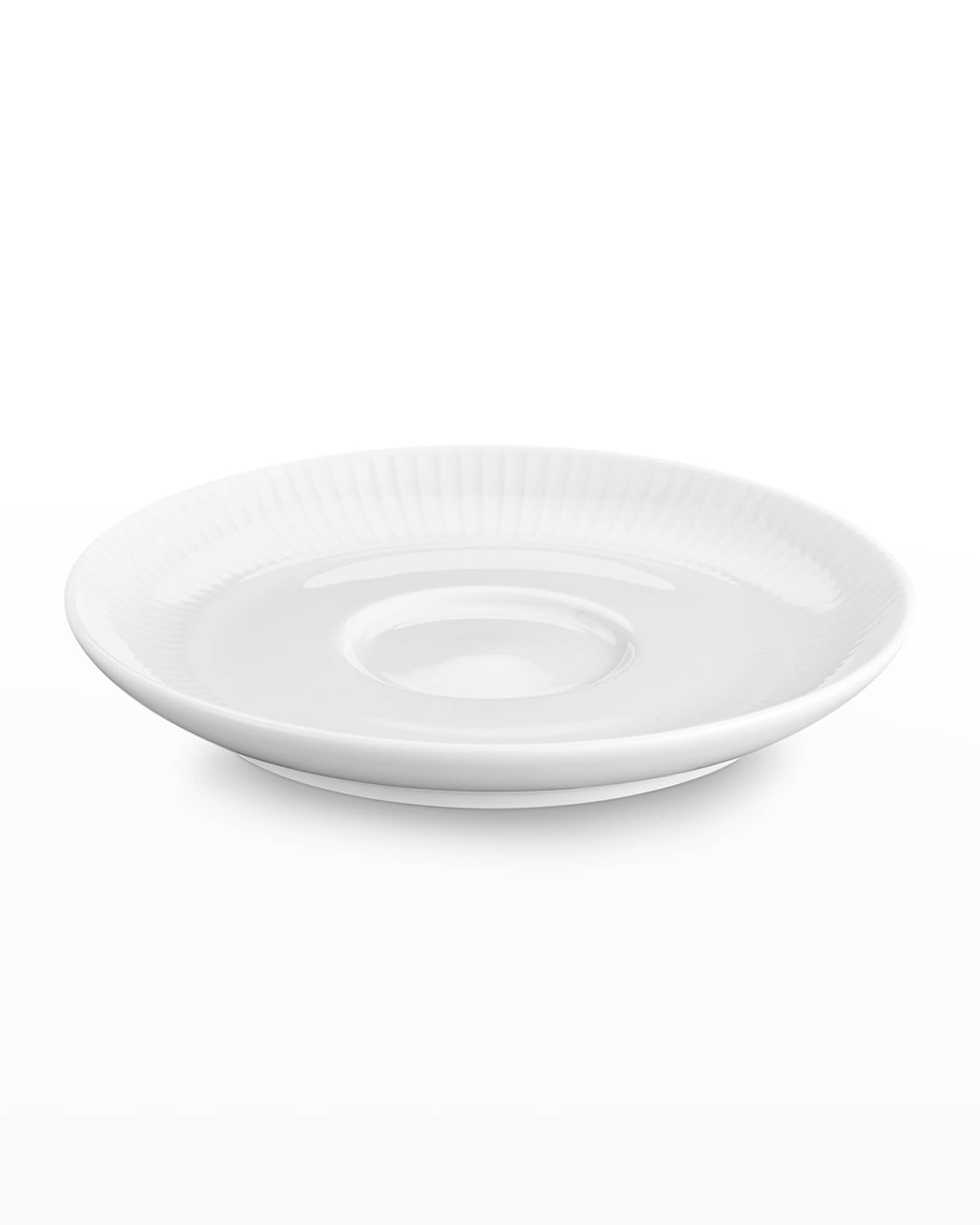 PILLIVUYT Plisse Set Of 4 Tea Saucer