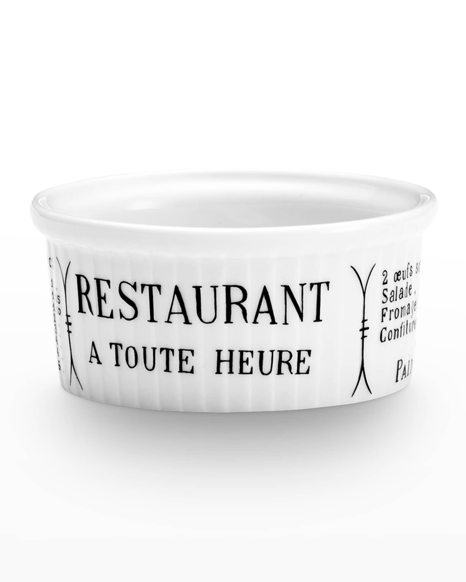 PILLIVUYT Brasserie Set Of 6 Pleated Ramekins 5 Oz. Horchow