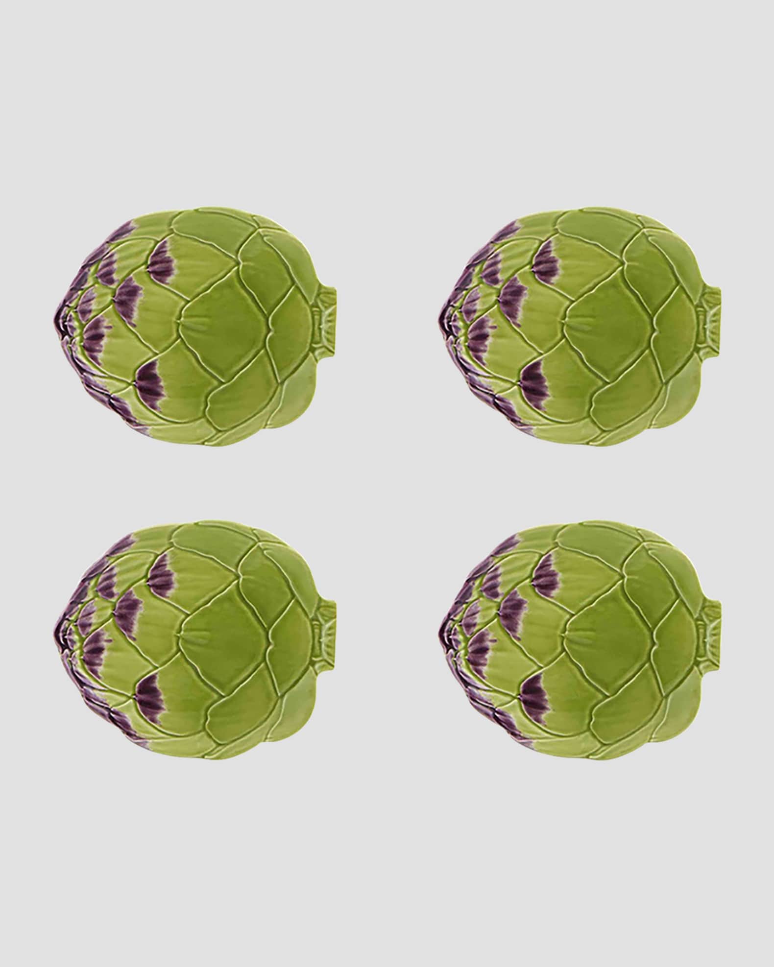 Bordallo Pinheiro Artichoke Bread Plate, Set of 4