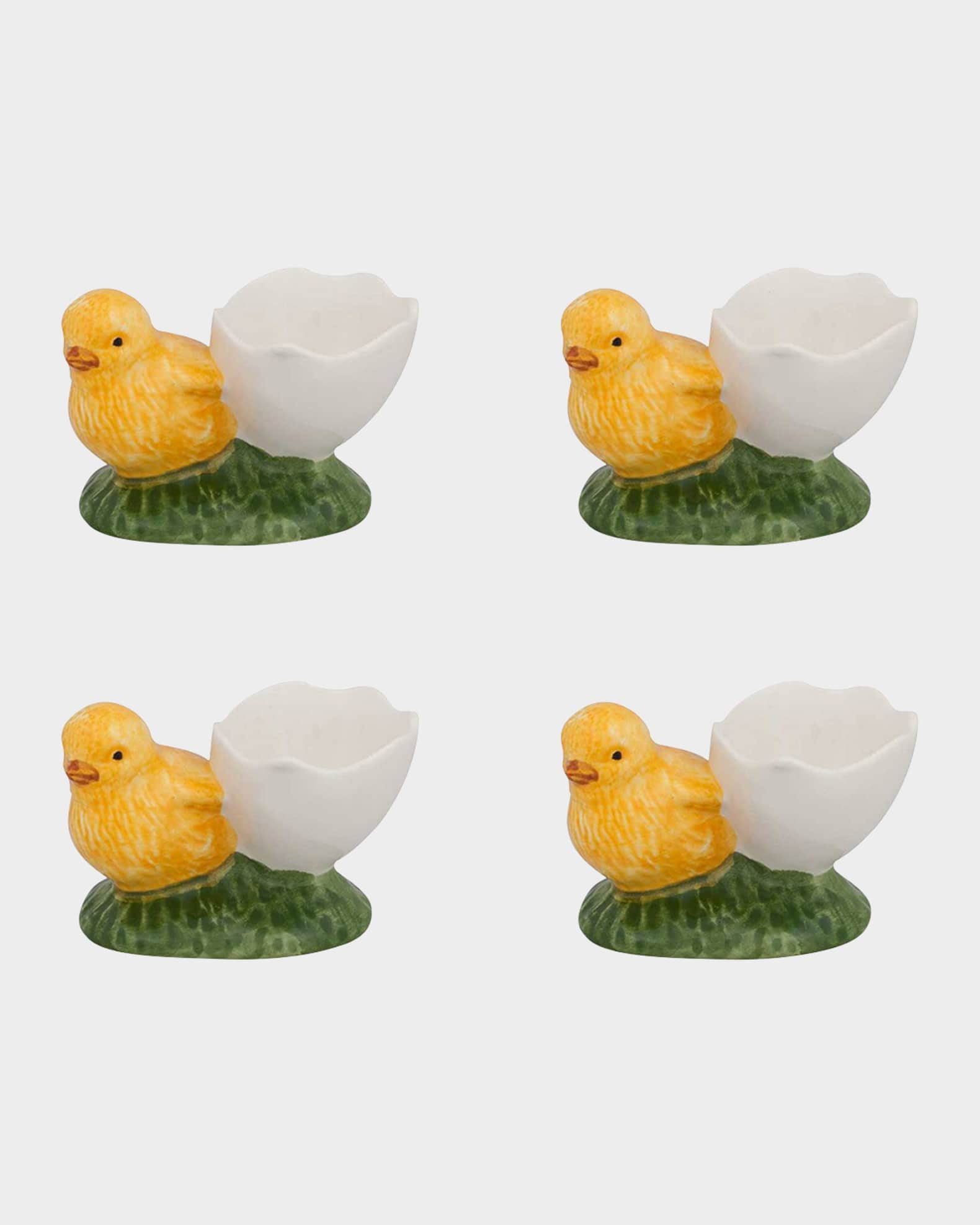 Bordallo Pinheiro Eggshell Cups with Whole Check, Set of 4