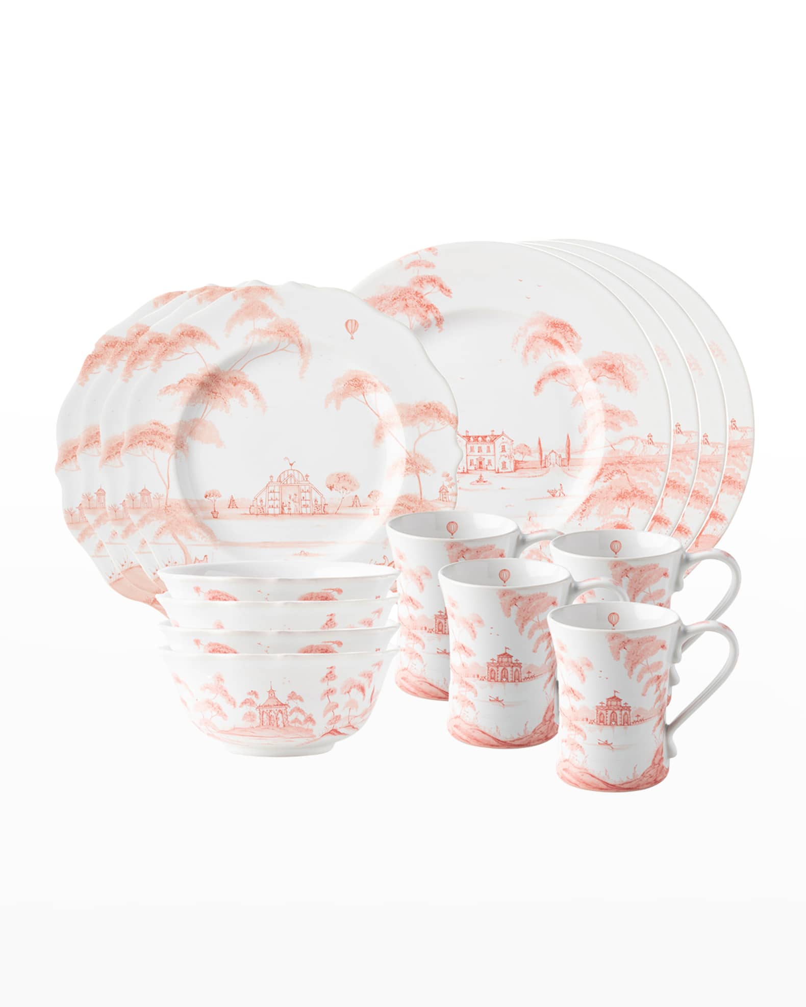 Juliska Country Estate Pink 16Piece Dinnerware Set Horchow