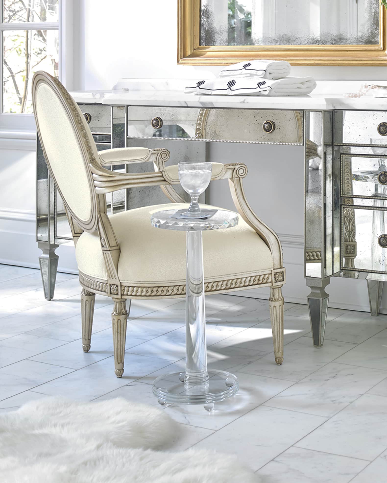Guidinha glass desk deals