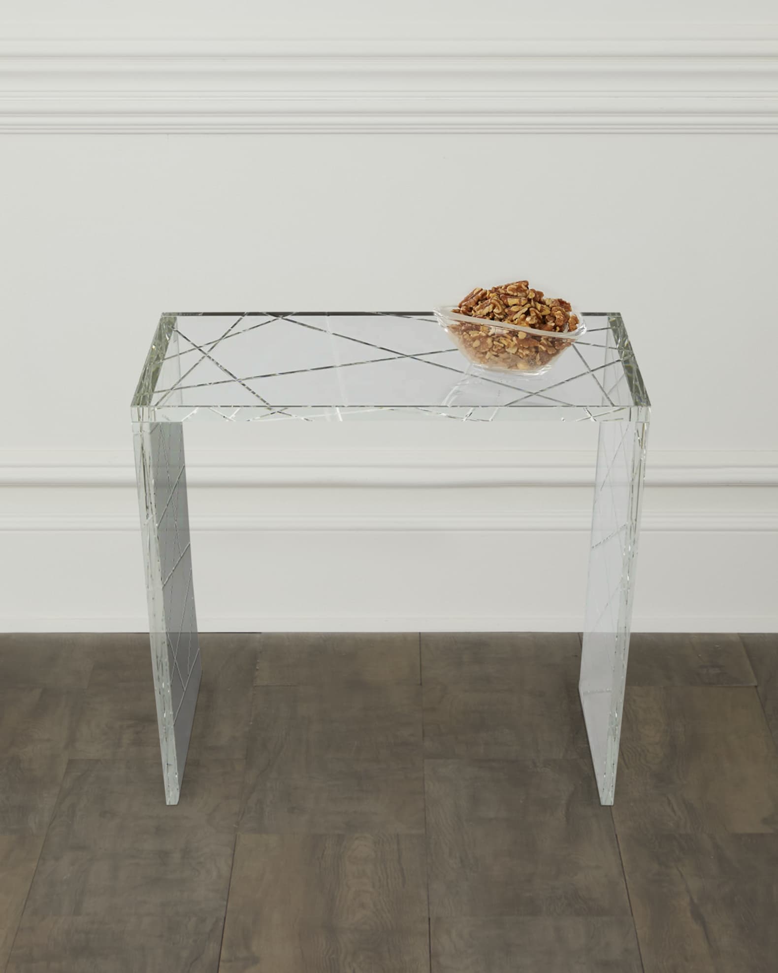 John-Richard Collection Small Crystal Nesting Table