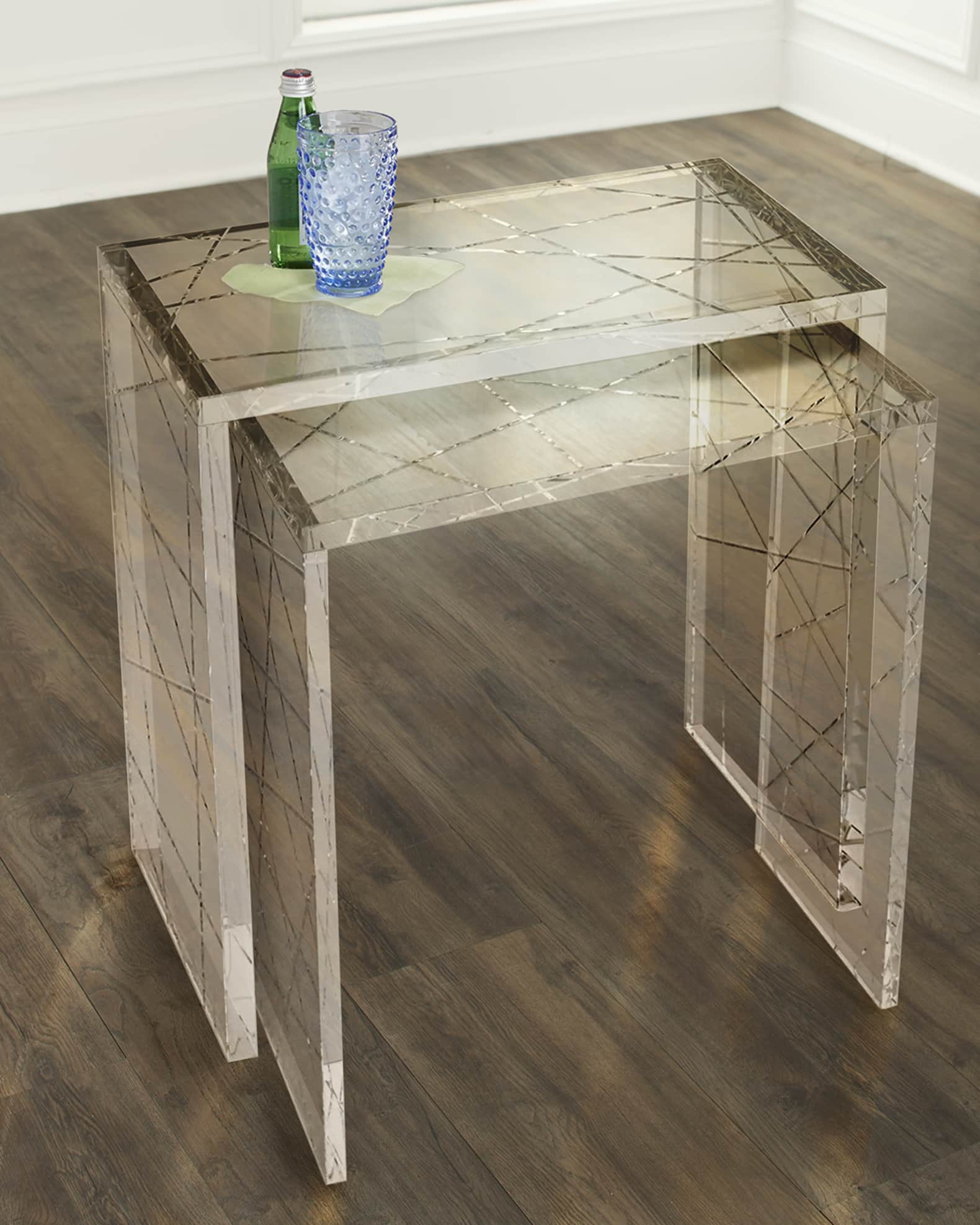 John-Richard Collection Crystal Nesting Table | Horchow