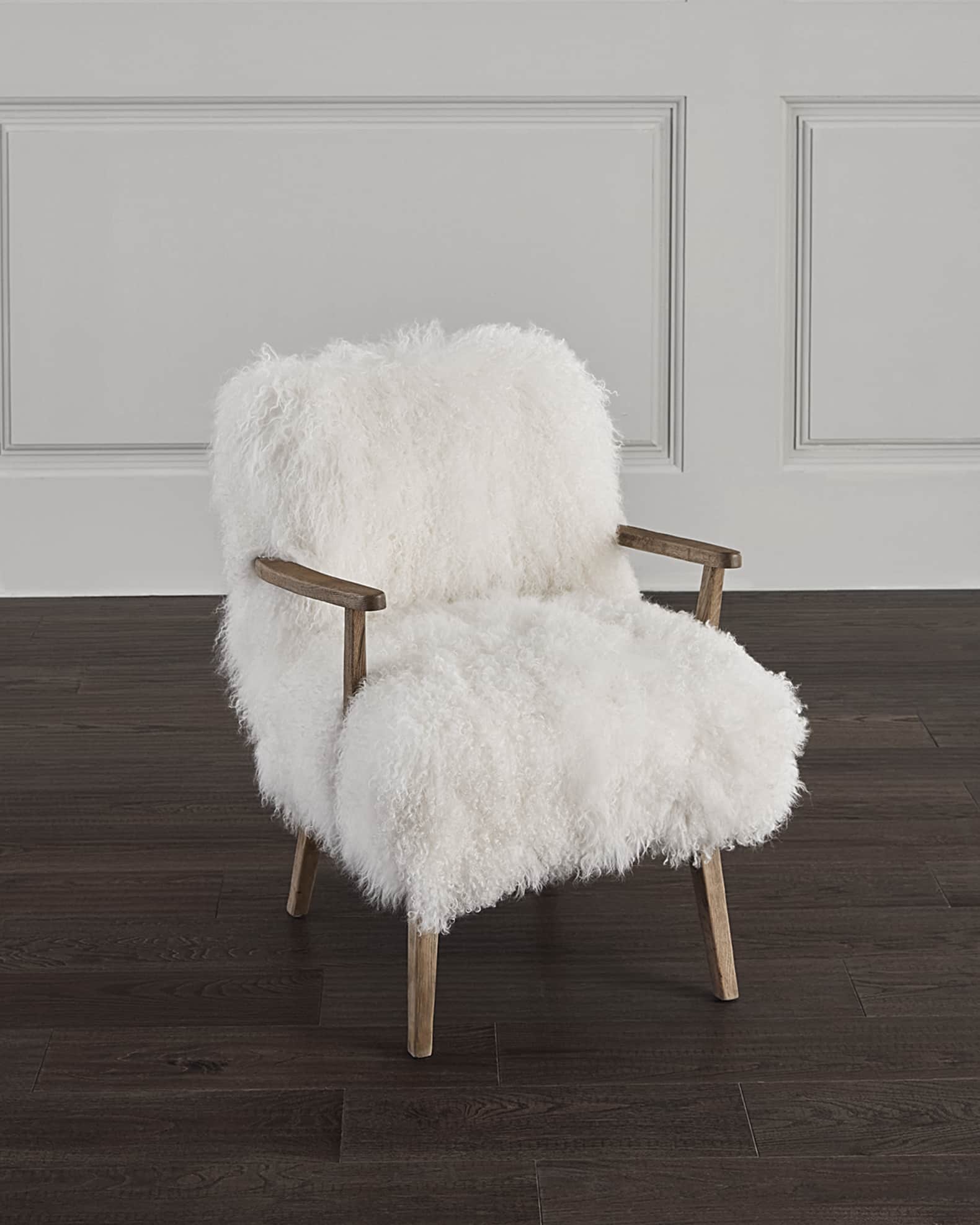 Armchair sheepskin outlet