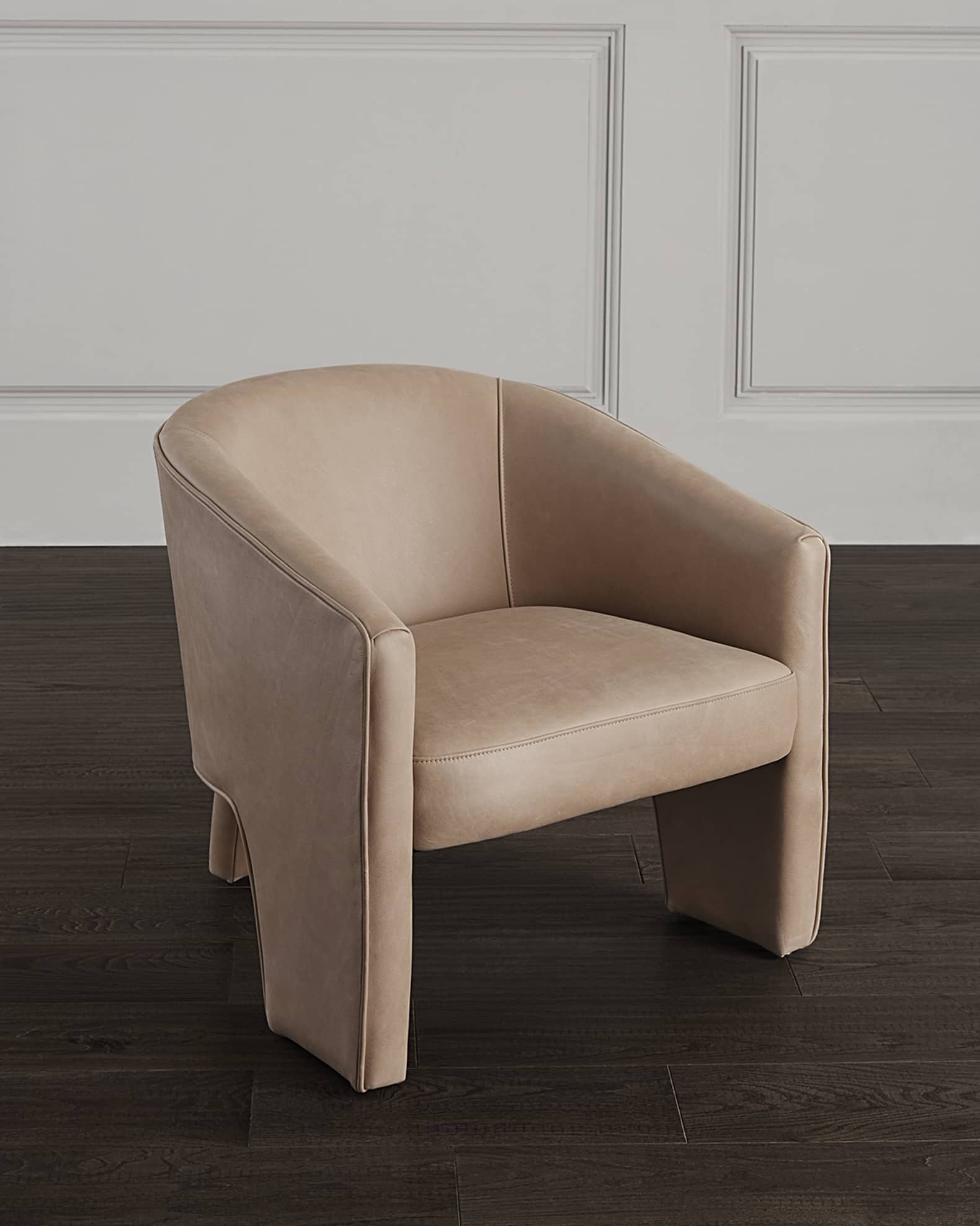 Four Hands Fae Leather Accent Chair Horchow