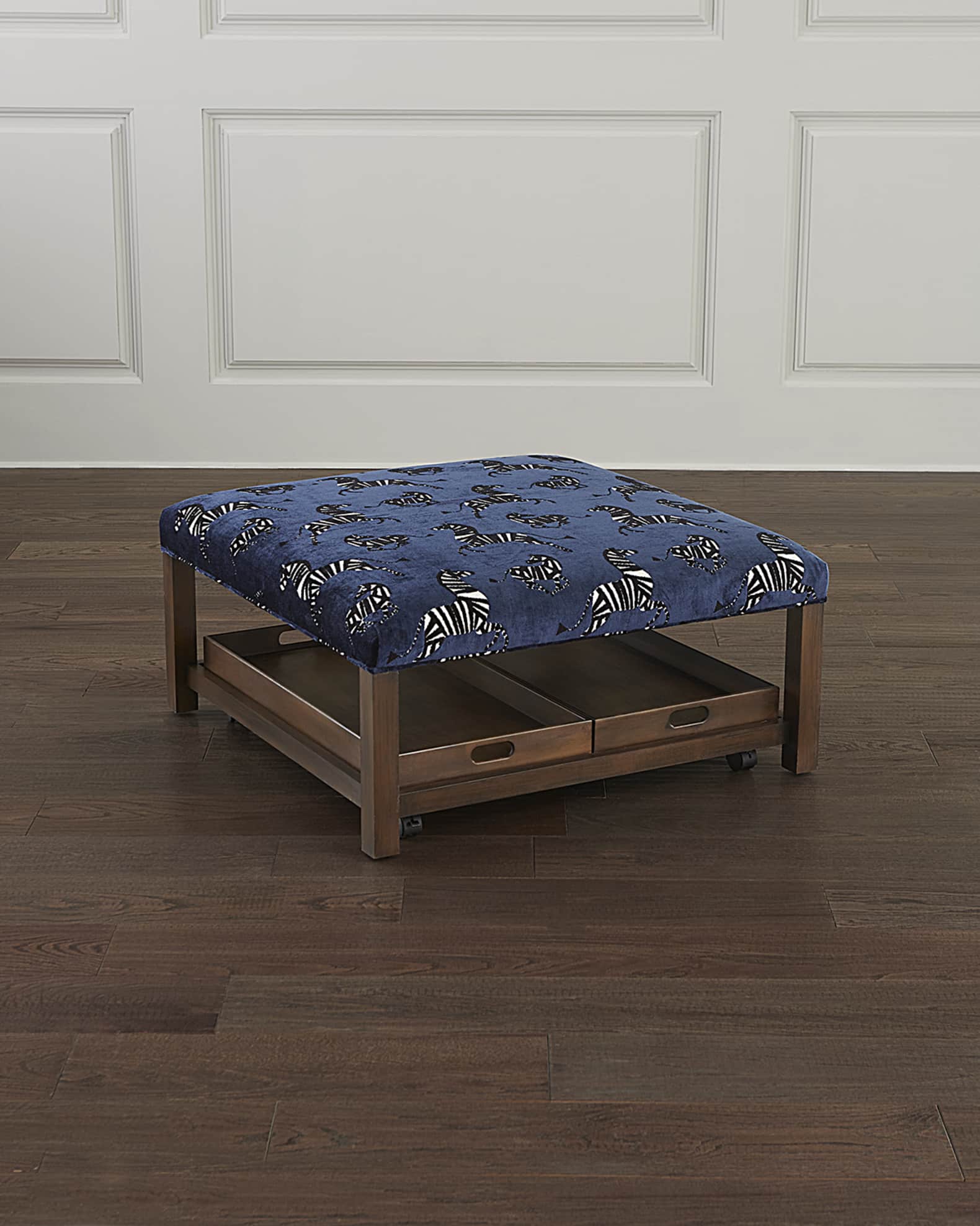 Cocktail ottoman on sale tray