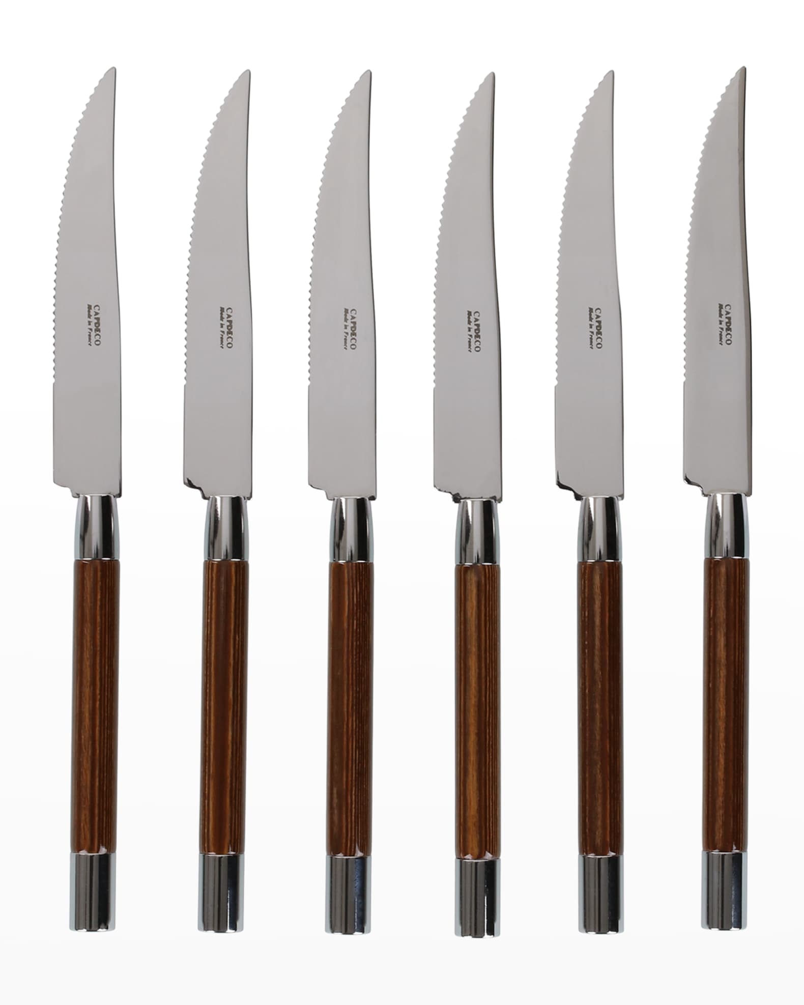 Conty Wood Steak Knives, Set of 6