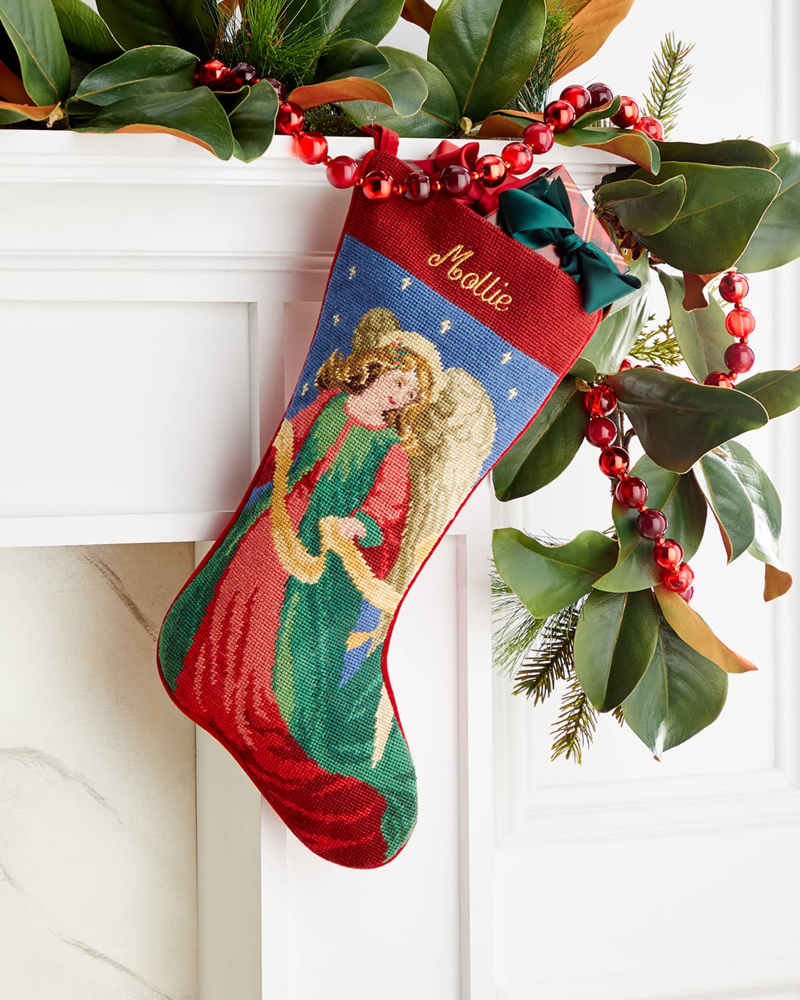 Sferra Personalized Angel Stocking, 19"