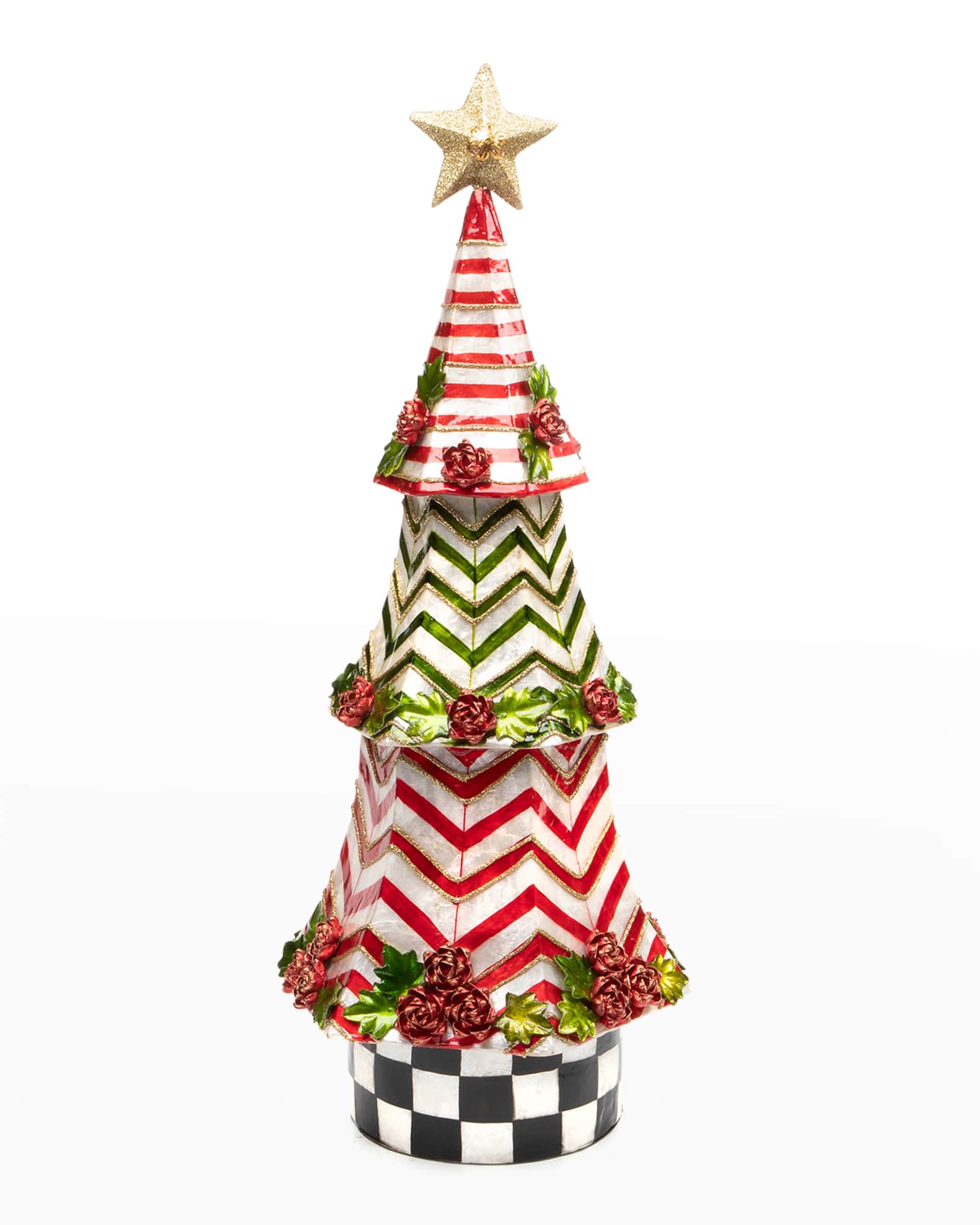 MacKenzieChilds 20" Jolly Tiered Capiz Tree Horchow