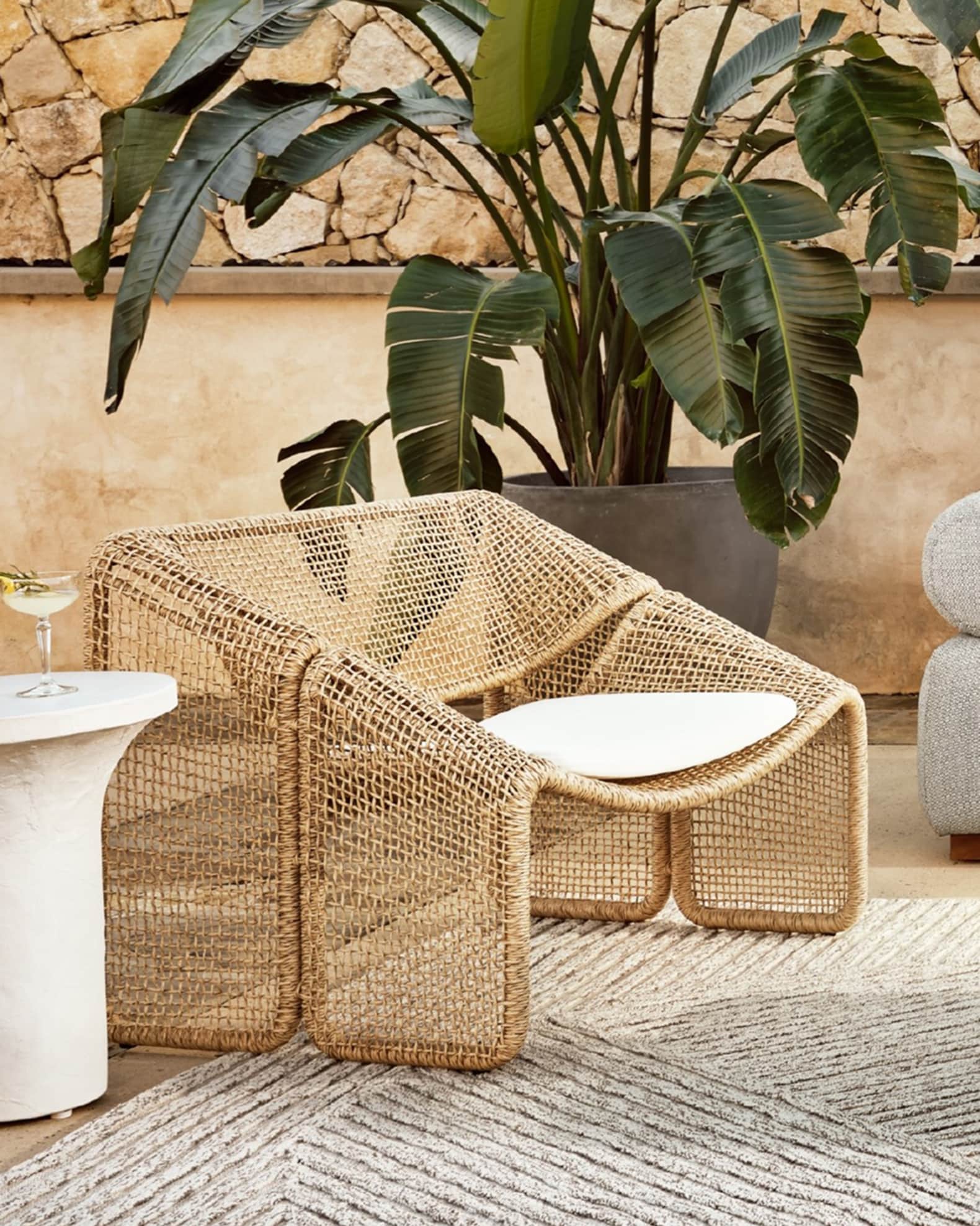 Four hands cane chair best sale