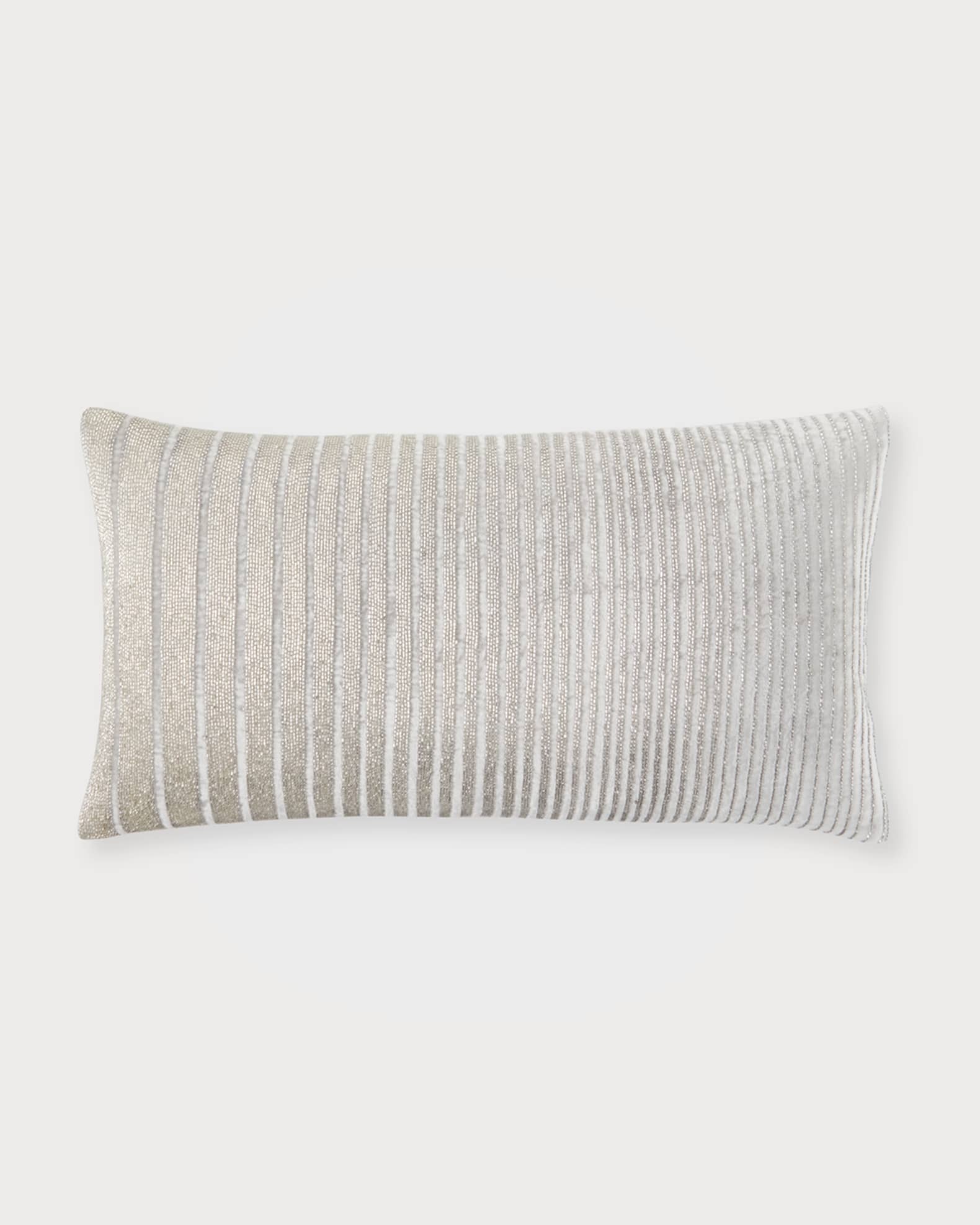 Callisto Home Velvet Crystal Beaded Decorative Pillow Horchow