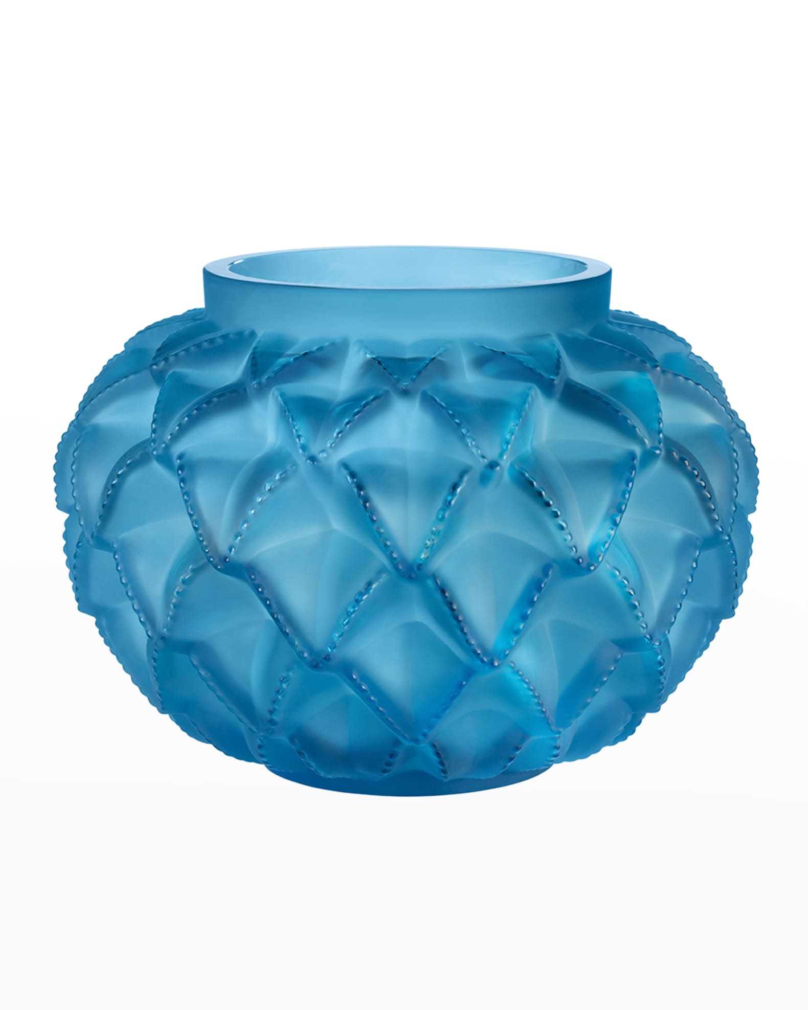 Lalique Languedoc Pale Blue Vase | Horchow