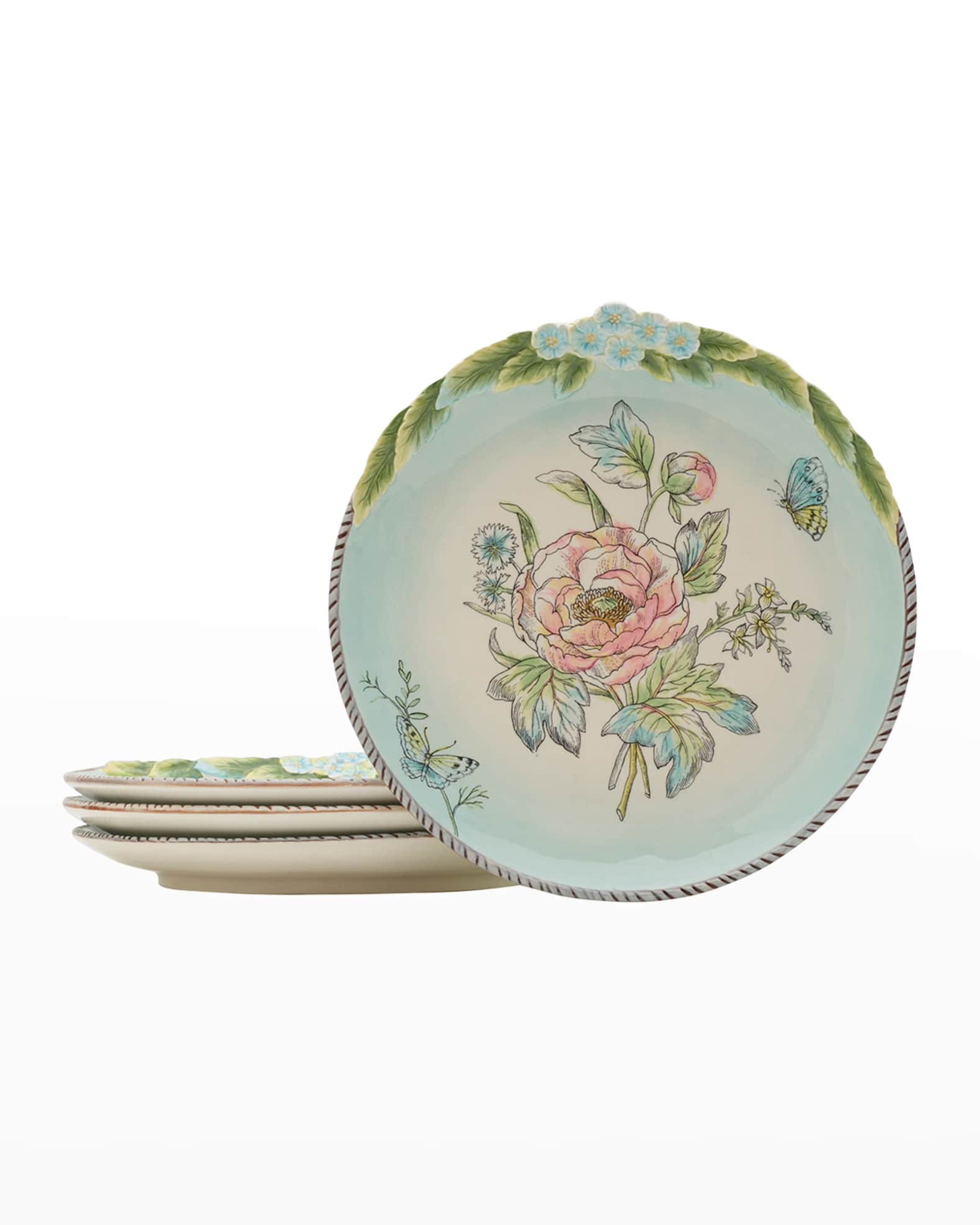 Fitz & Floyd English Garden Bloom Accent Plates, Set of 4 Horchow