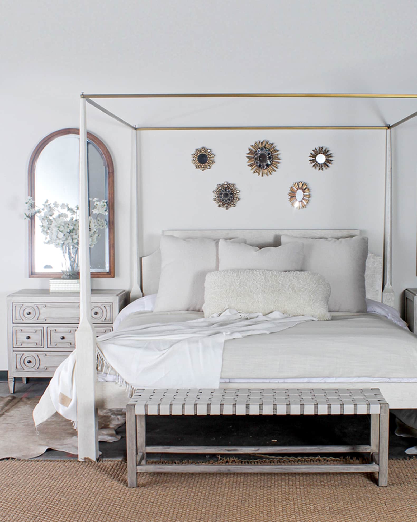 Silver poster clearance bed