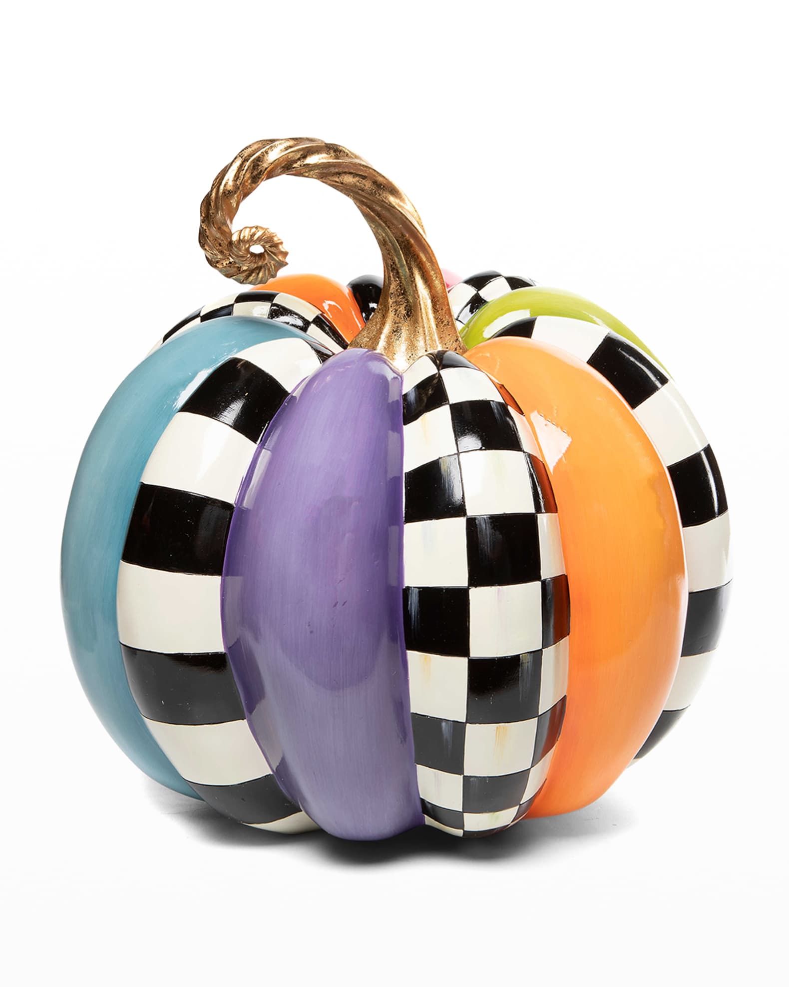 MacKenzieChilds Fortune Teller Large Patchwork Pumpkin Horchow