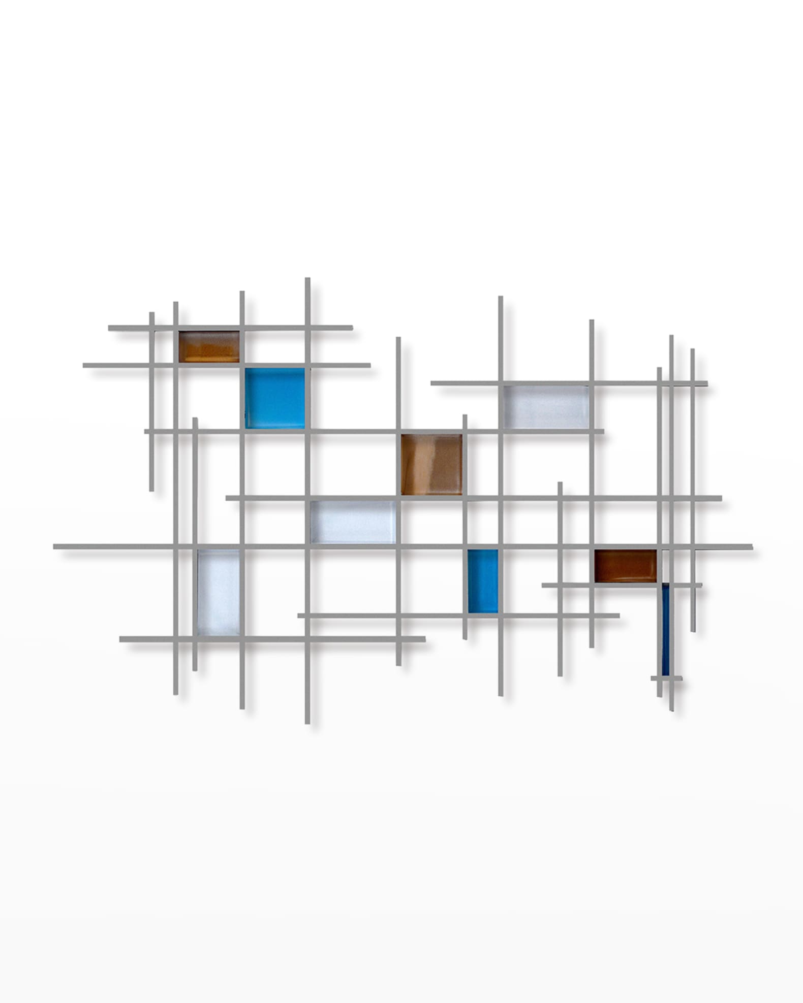 Karo Studios Glass and Metal Wall Sculpture