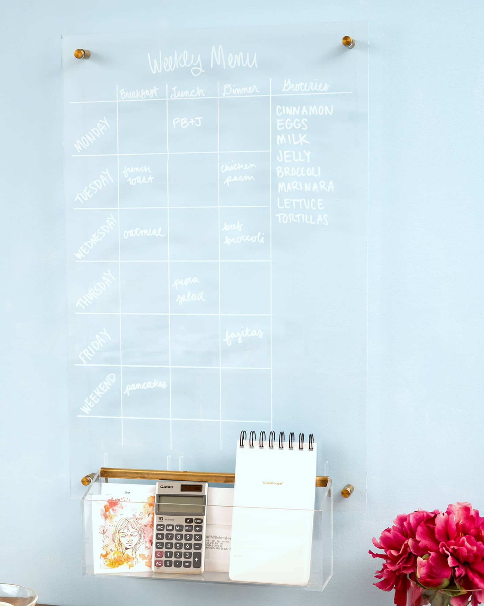 russell+hazel Acrylic Wall Board, 24" x 15.75" Horchow