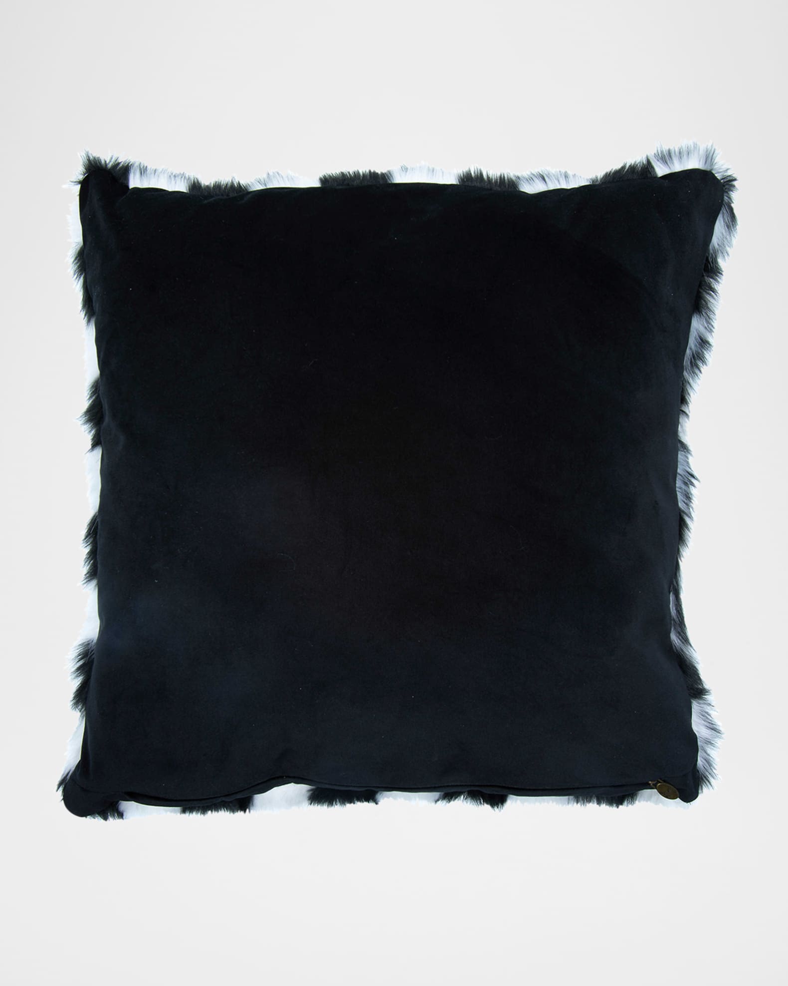 MacKenzie-Childs Fab Faux Fur Check Pillow - 20