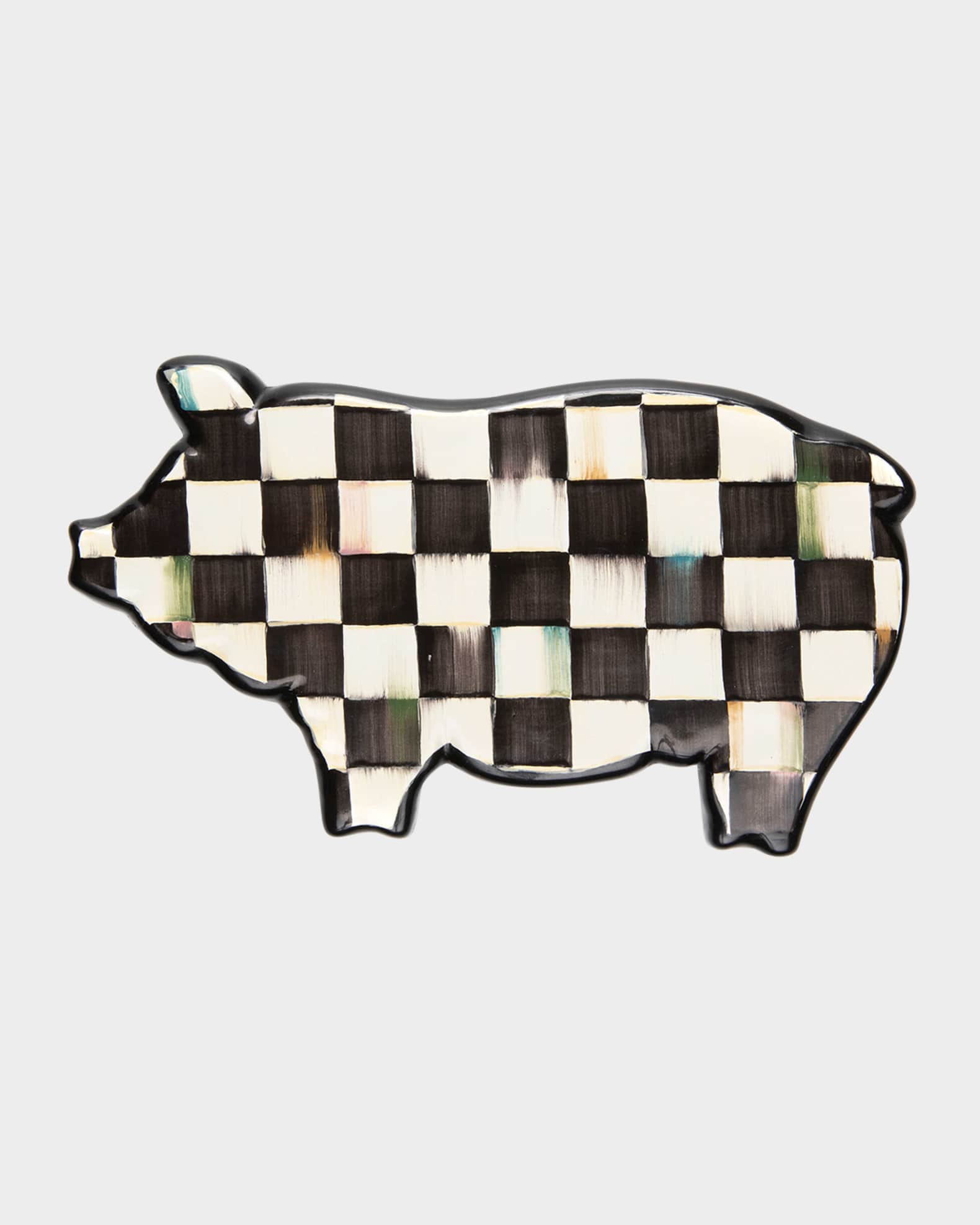 MacKenzie-Childs 10" Courtly Check Pig Trivet