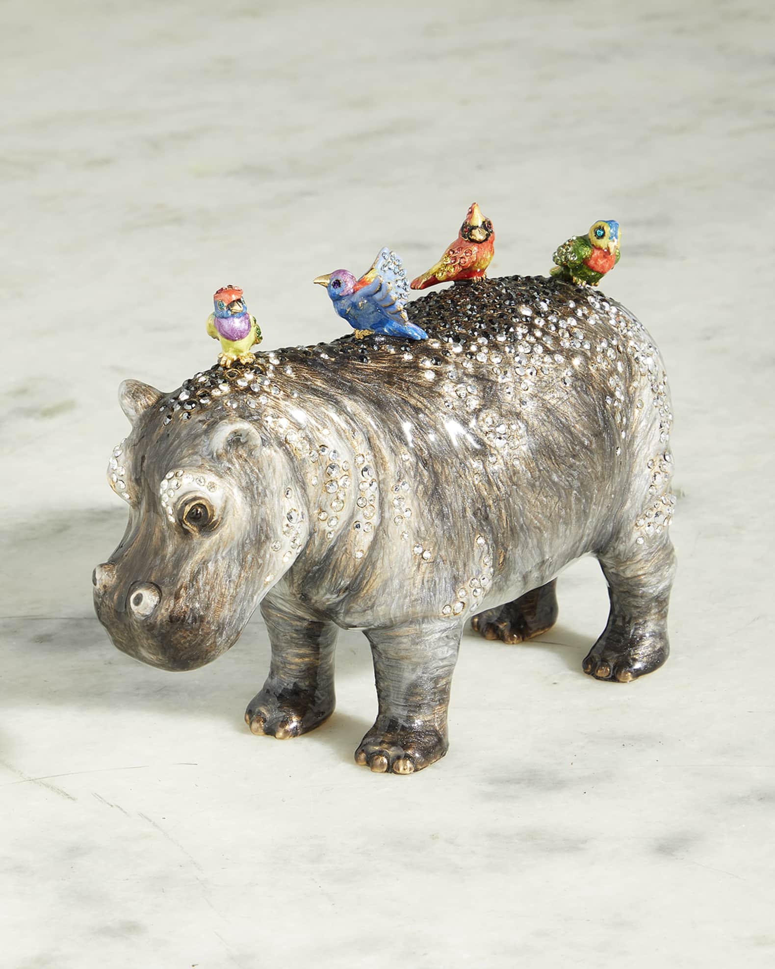 Jay Strongwater Embellished Hippo Tabletop Object Horchow
