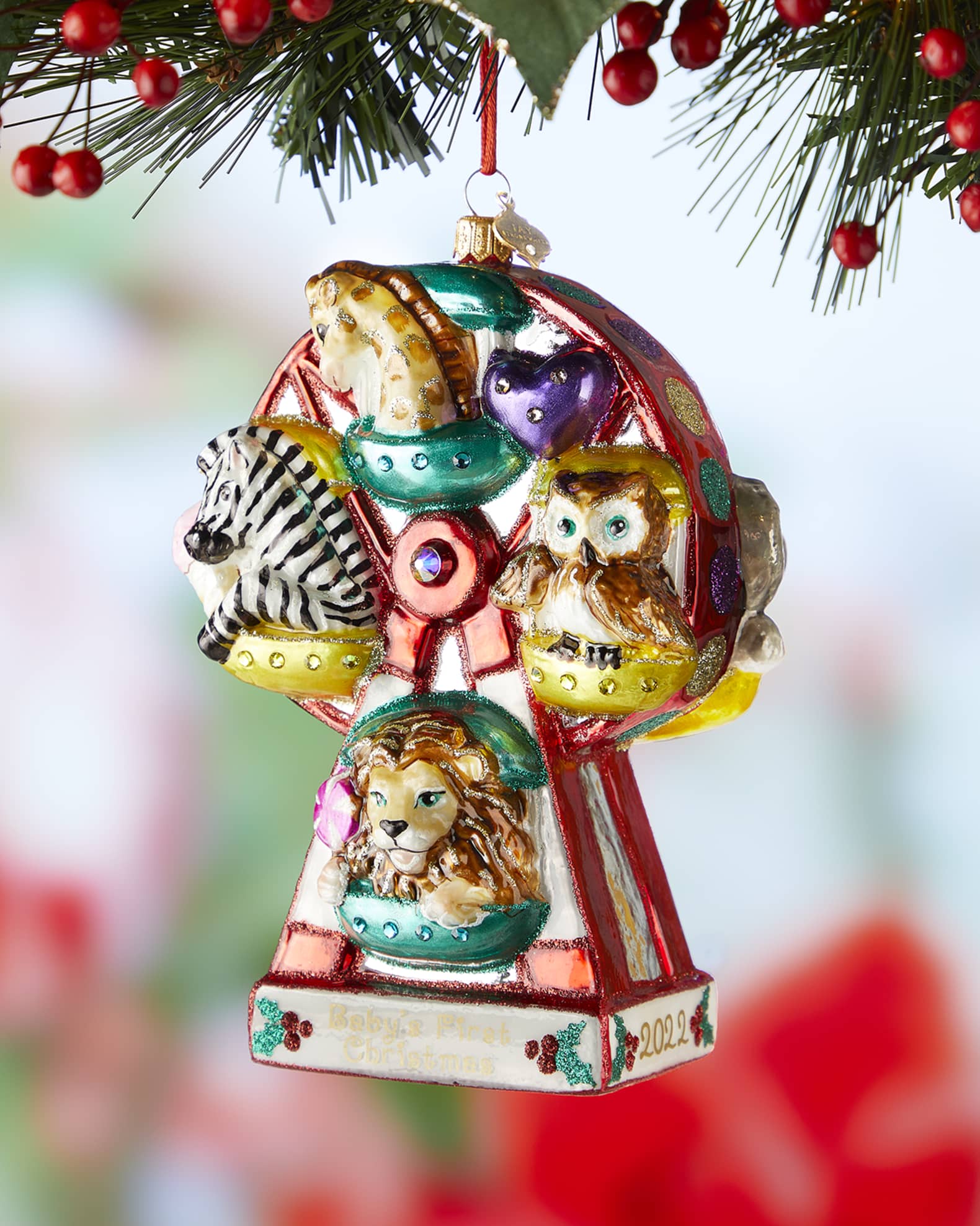 Jay Strongwater 2022 Baby's First Christmas Ornament Horchow