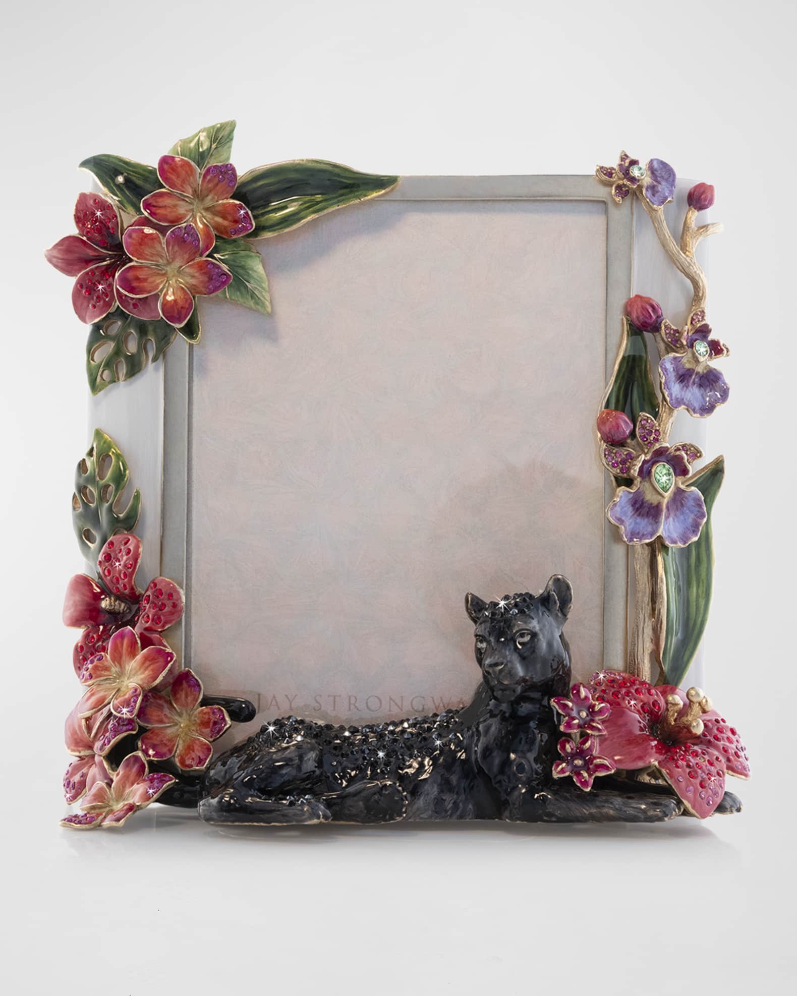 Jay Strongwater Embellished Panther Frame, 5x7 Horchow
