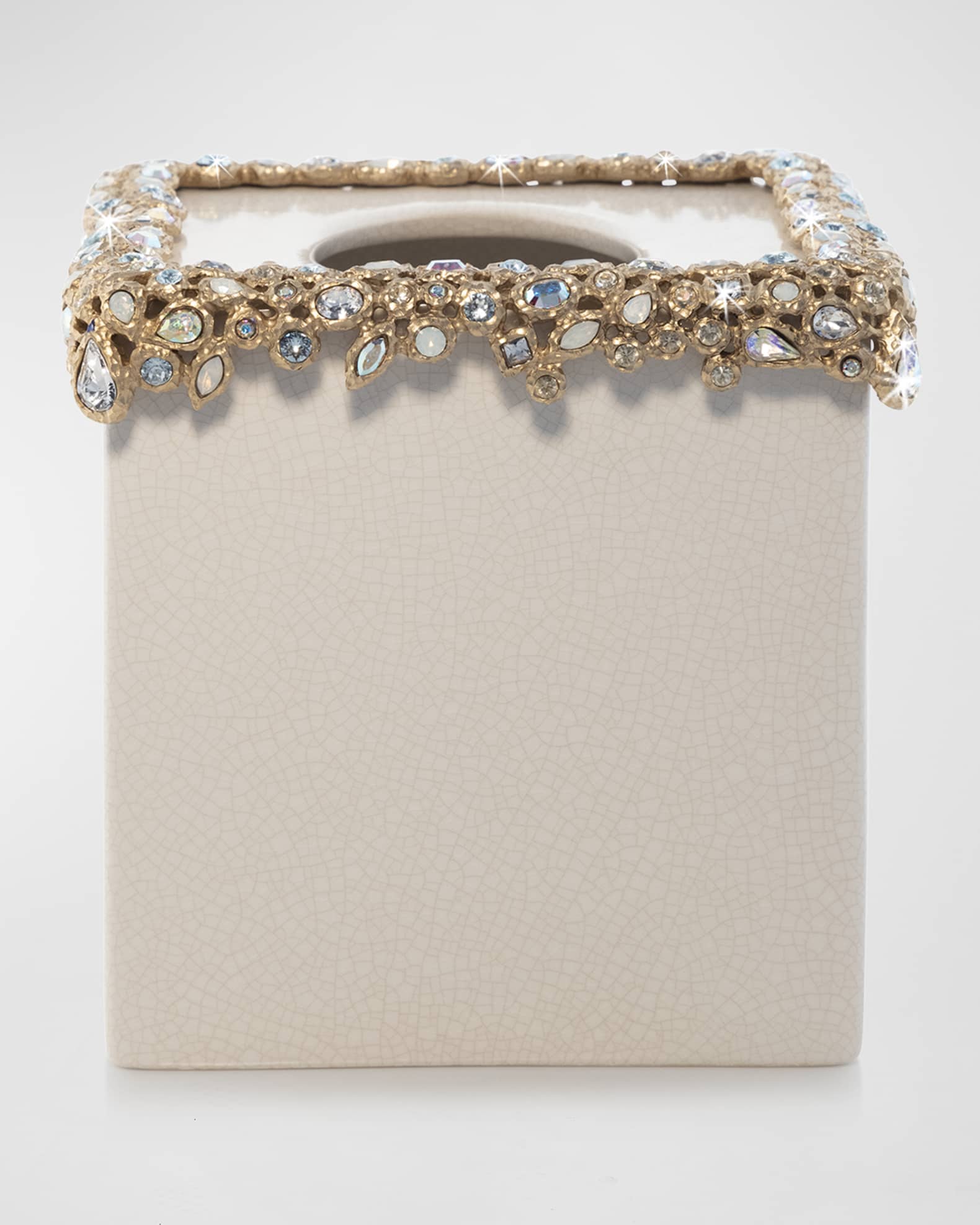 Jay Strongwater Bejeweled Tissue Box 