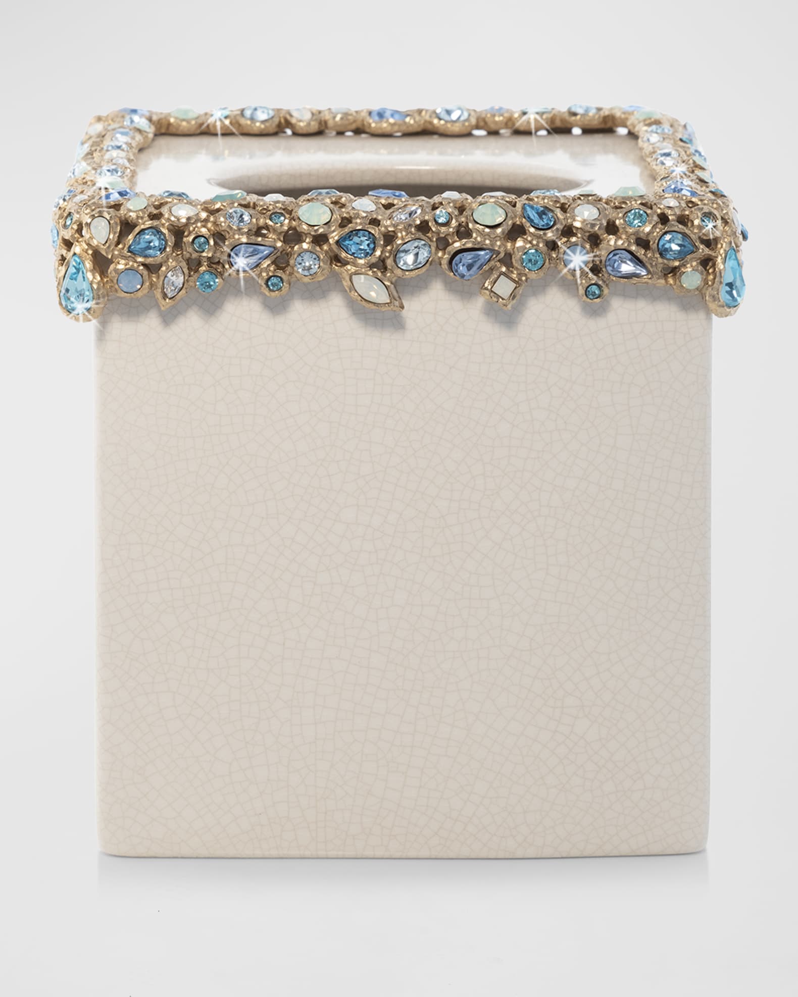 Jay Strongwater Bejeweled Tissue Box 