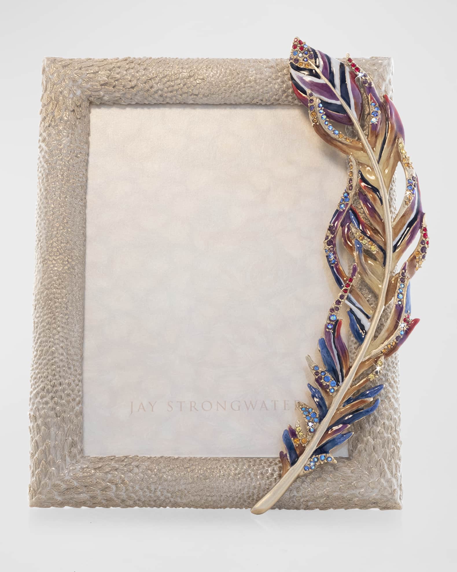 Jay Strongwater Feather Frame, 5" x 7"