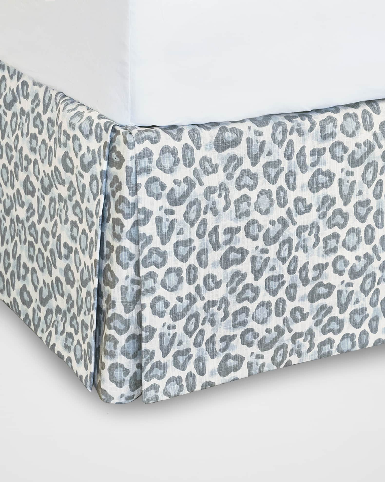 Leopard bed 2025 skirt queen
