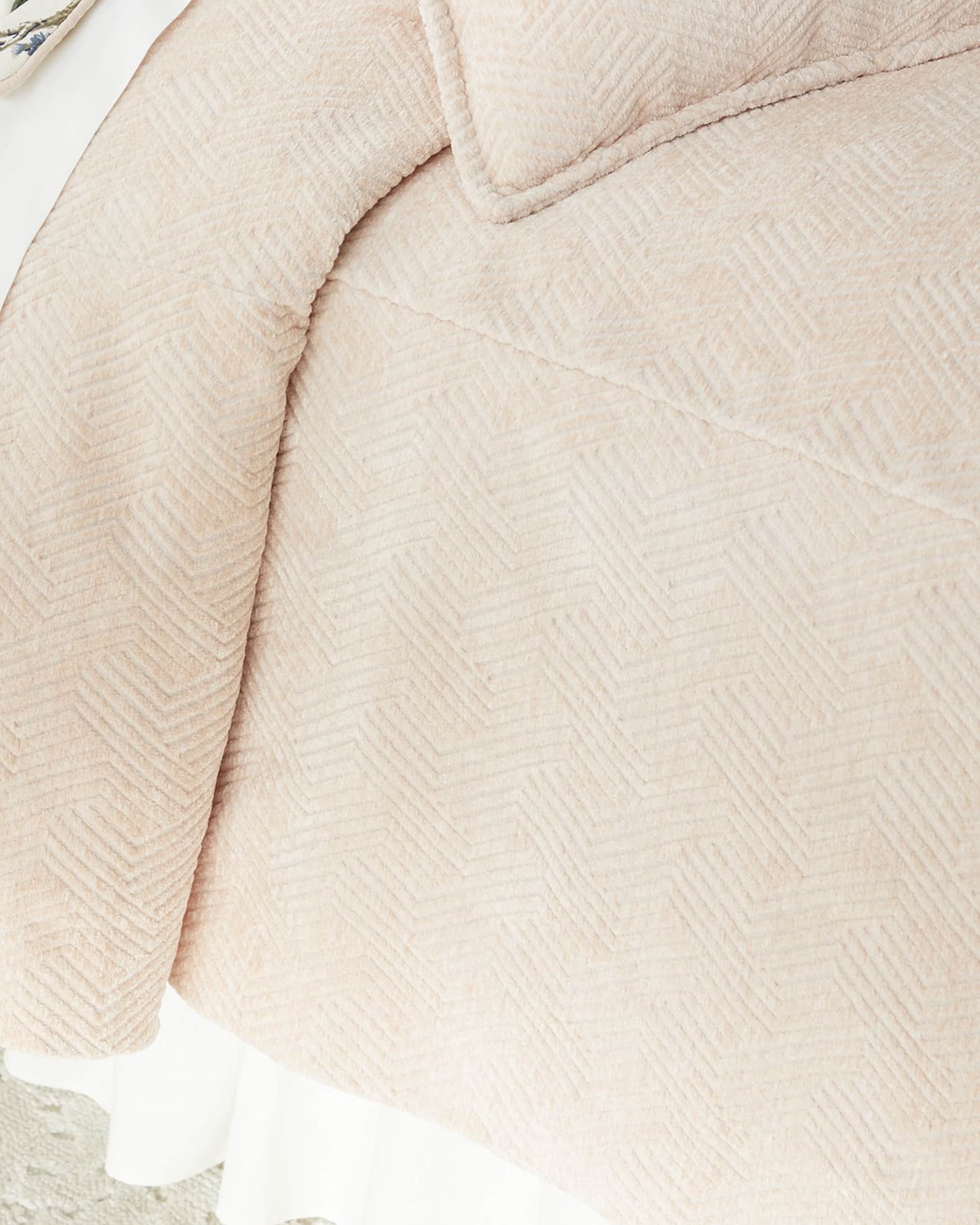 Sherry Kline Home Joybird Quilted Velvet Coverlet, QUEEN Horchow