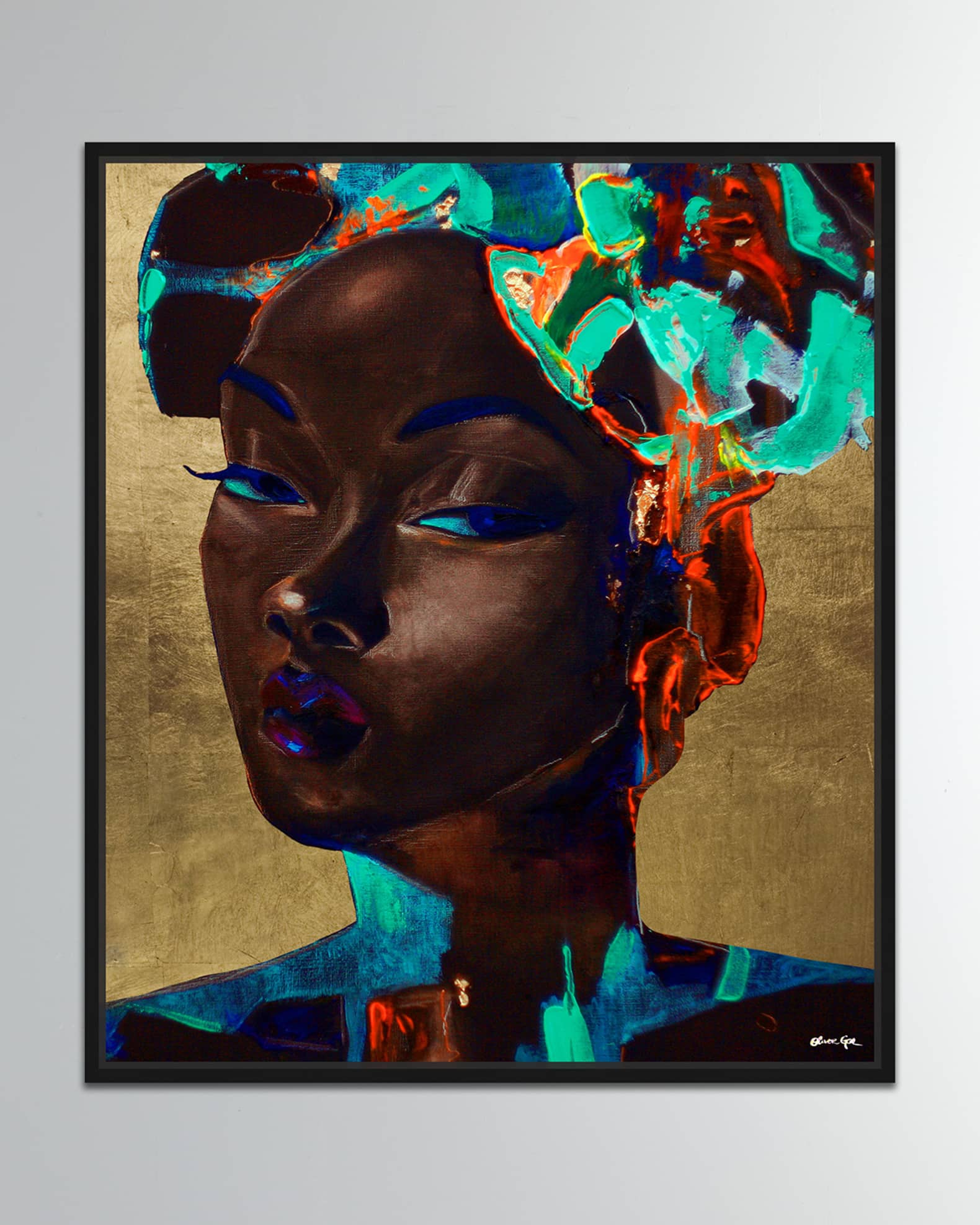 The Oliver Gal Artist Co. Queen of Neon Giclee on Canvas