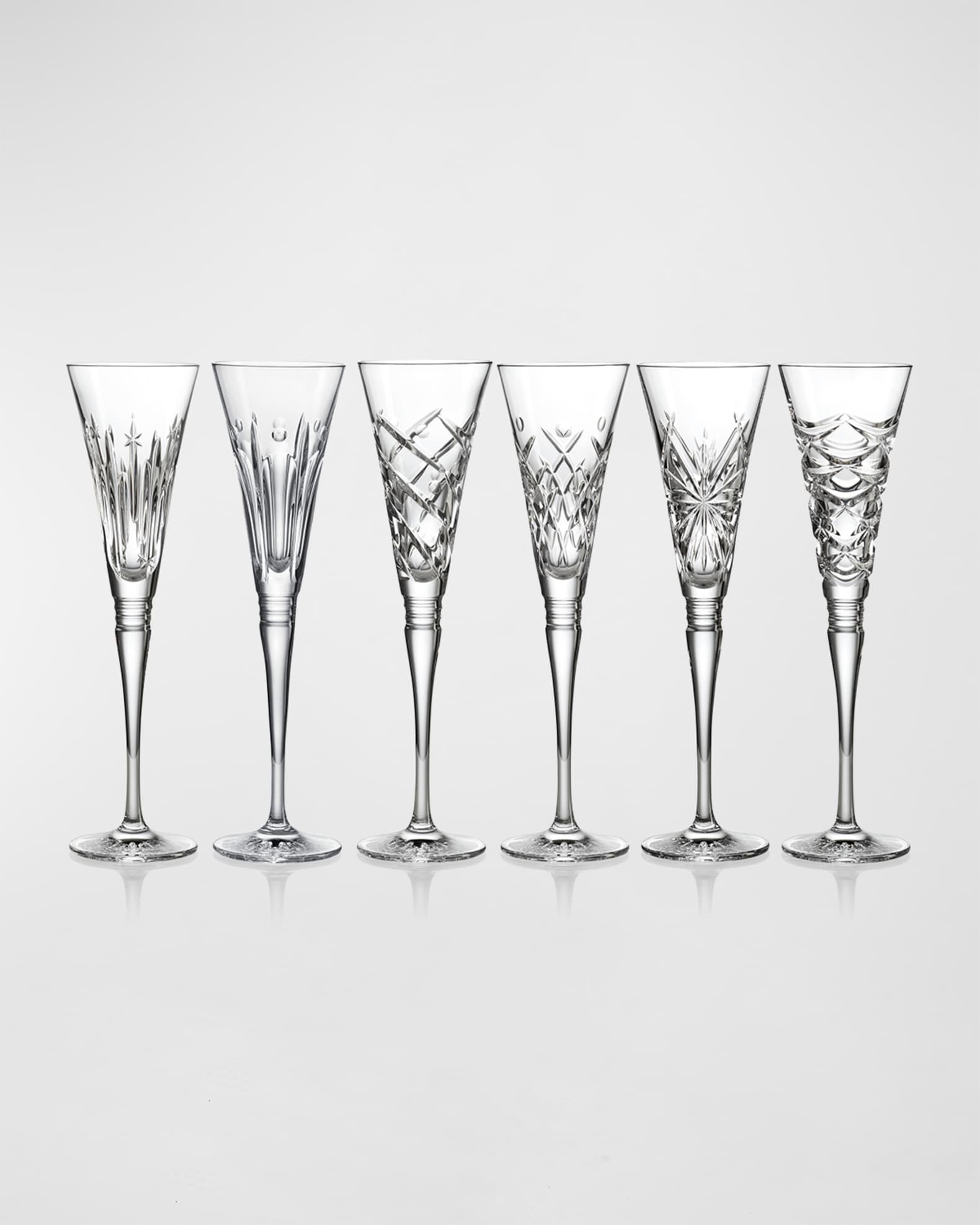 Crystal champagne deals flute glasses