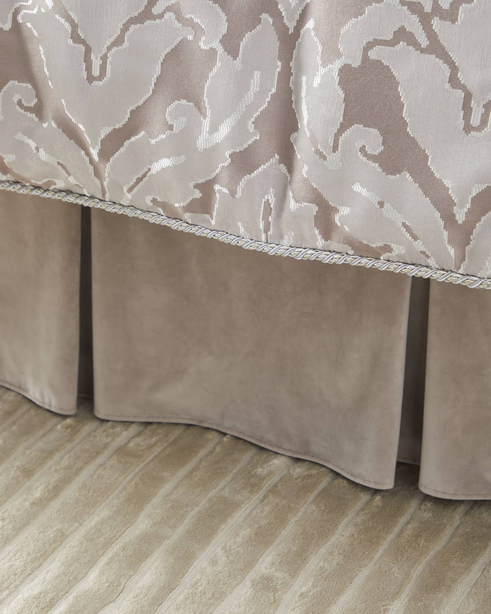 Satin bed skirt king cheap