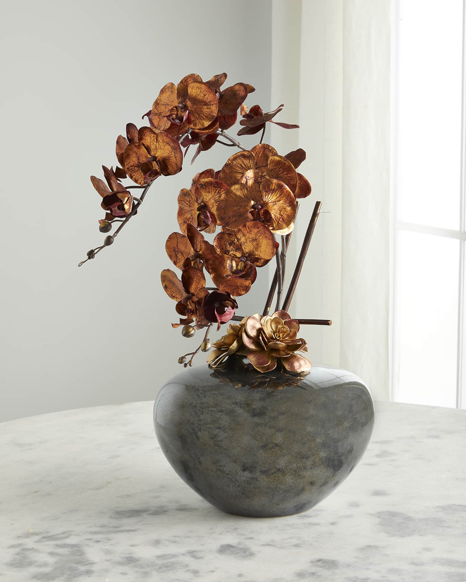 JohnRichard Collection Sunset Orchids Arrangement Horchow