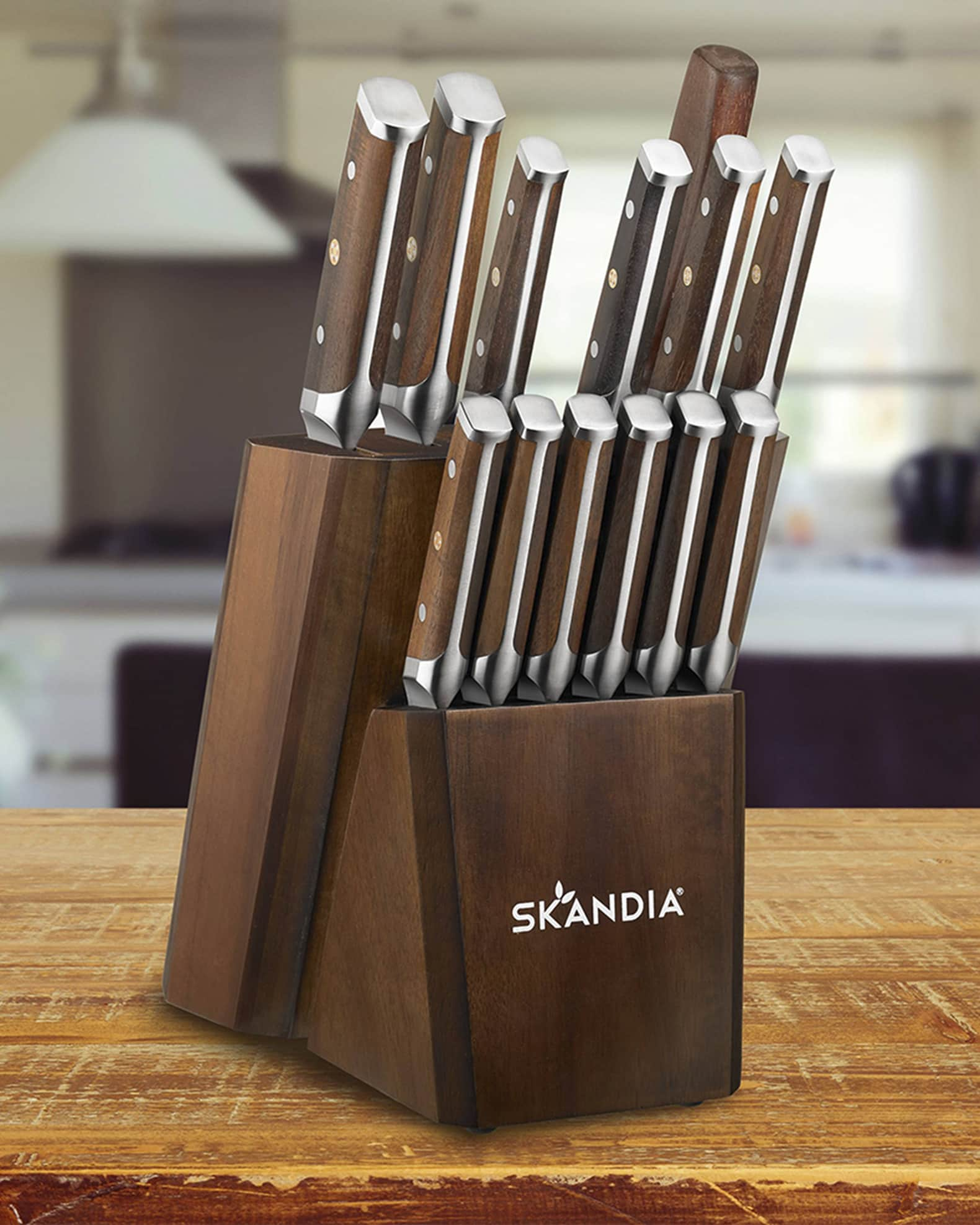 14 Pieces Stainless Steel Knife Block Set