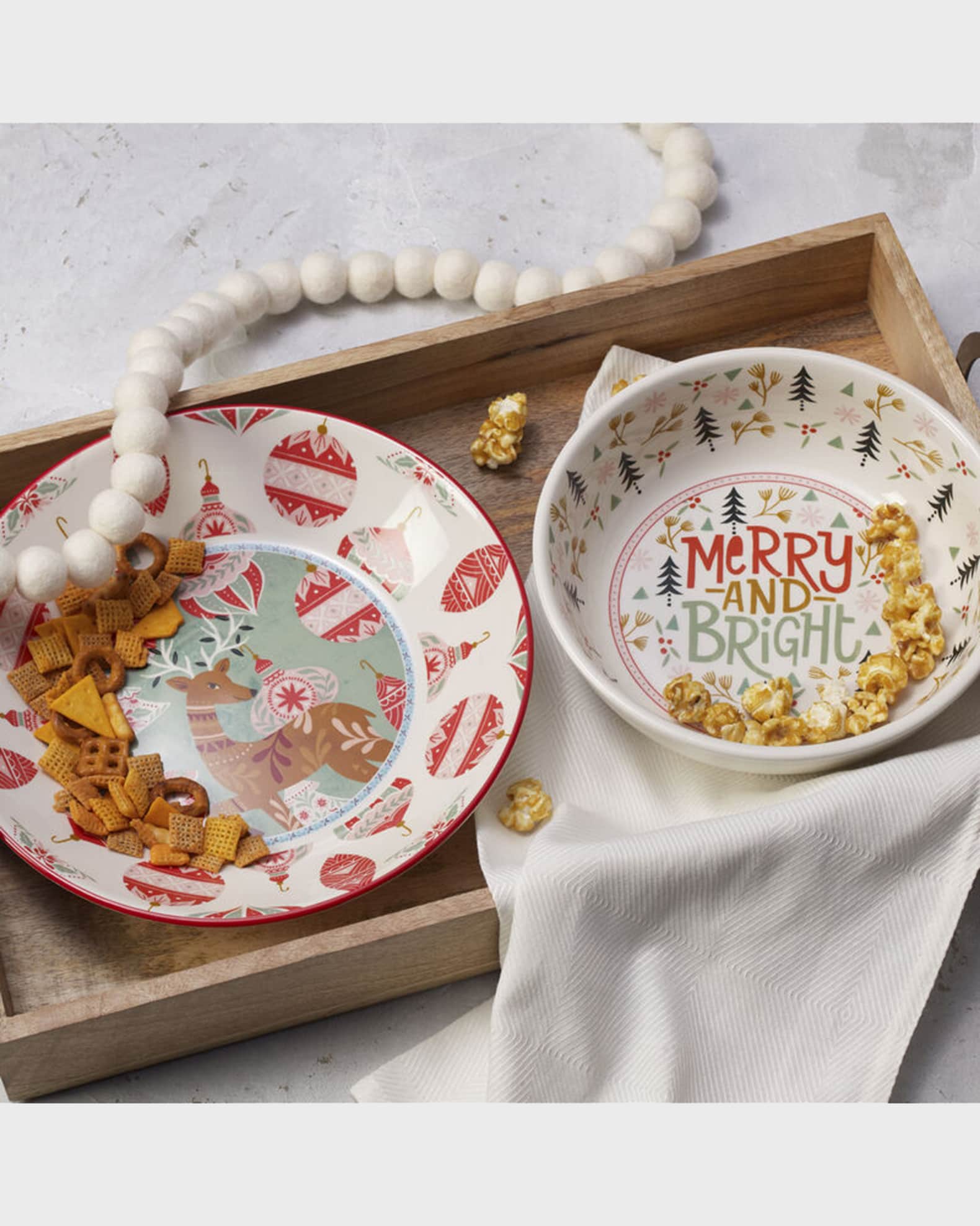 Fitz & Floyd Cottage Christmas Serving Bowls, Set of 2 Horchow