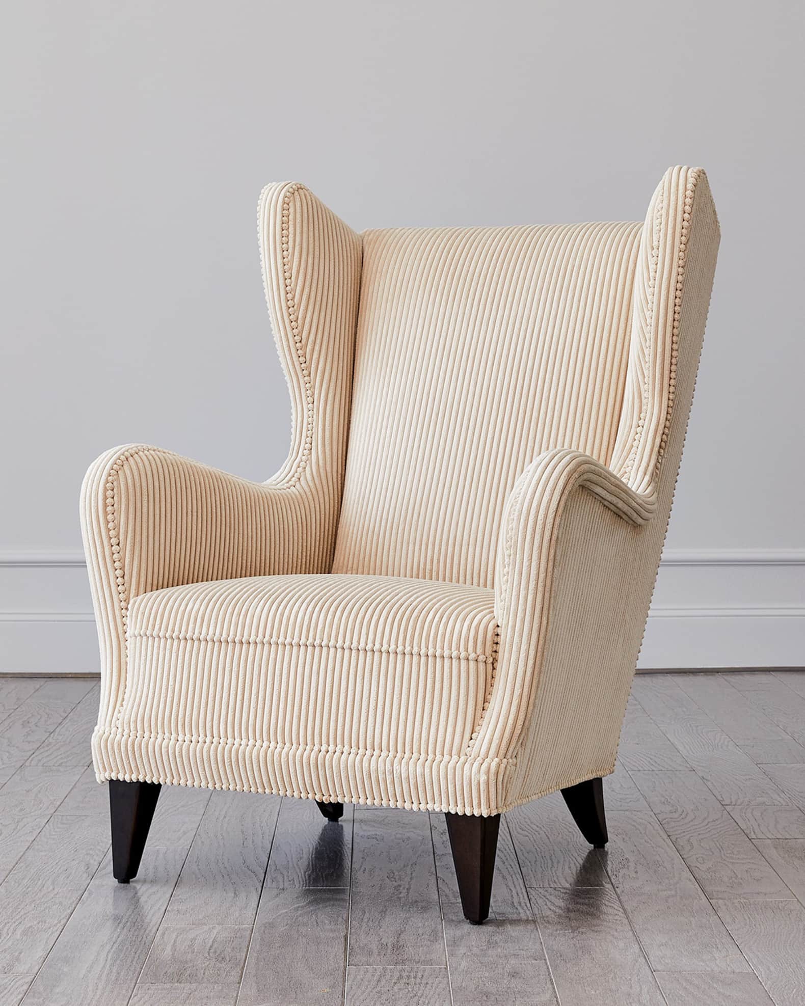 Global Views Darlo Corduroy Wing Chair Horchow