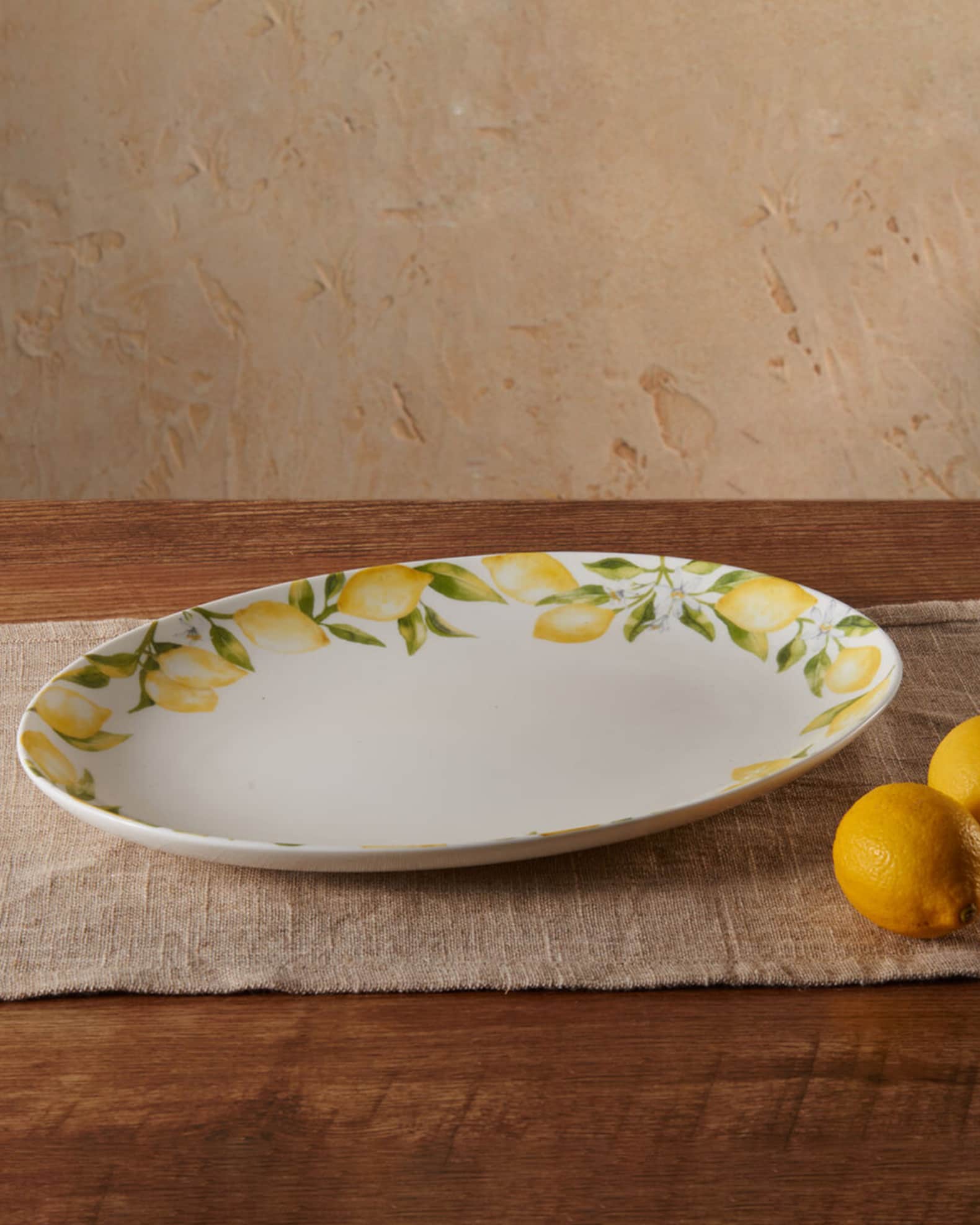 Mikasa Lemons Oval Platter 14