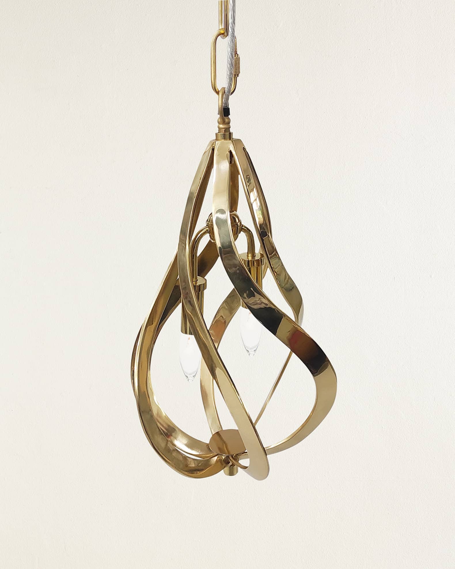 John-Richard Collection Ribbons of Brass Pendant Light 