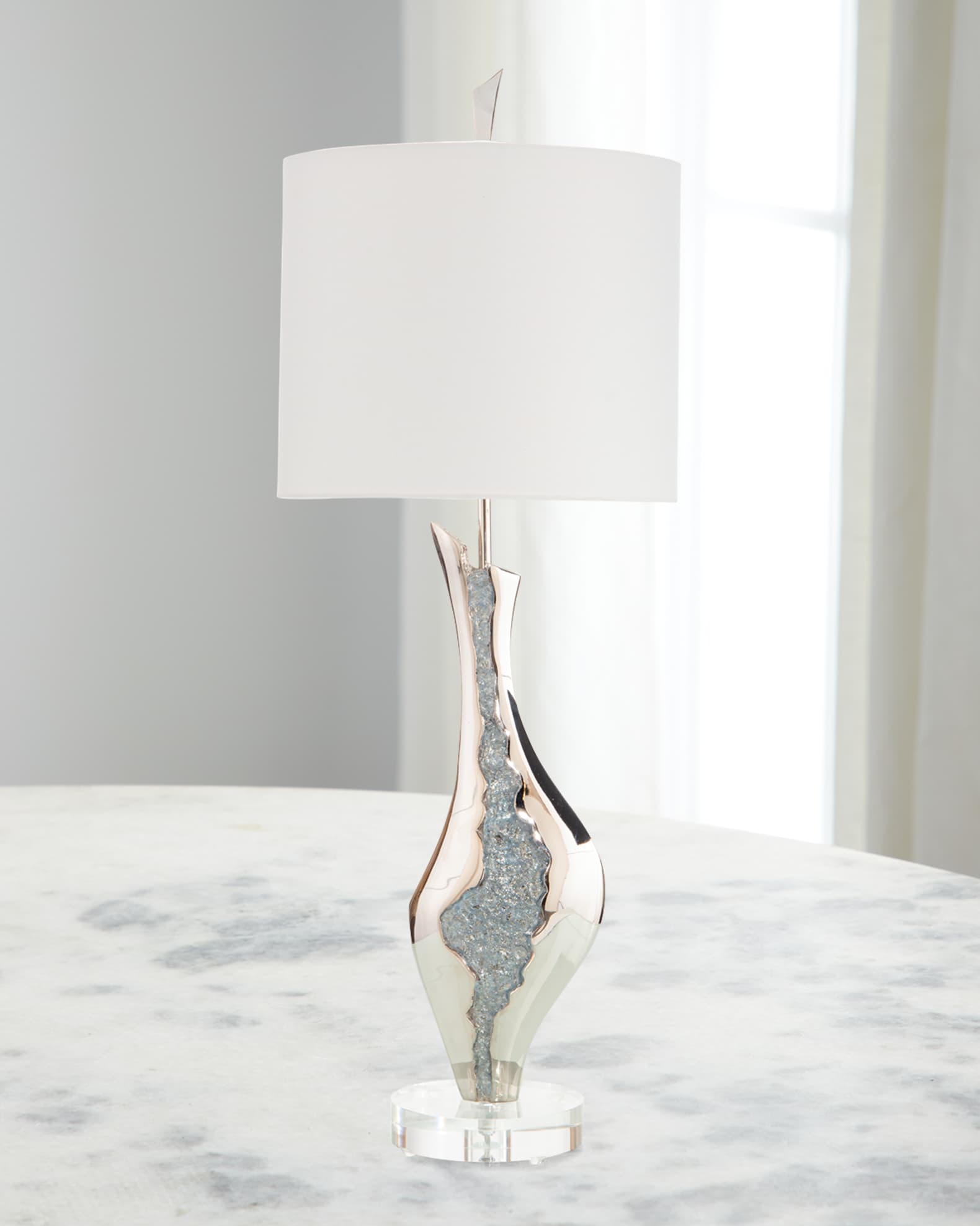 Geode shop table lamp